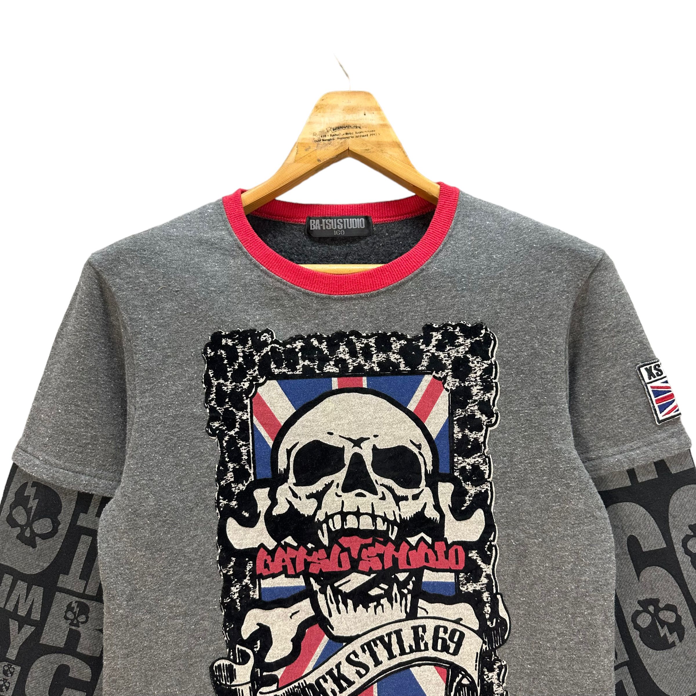 Japanese Brand BATSU STUDIO ROCK STYLE 69 LONG SLEEVE SHIRT #8050-198 Size US S / EU 44-46 / 1 - 2 Thumbnail