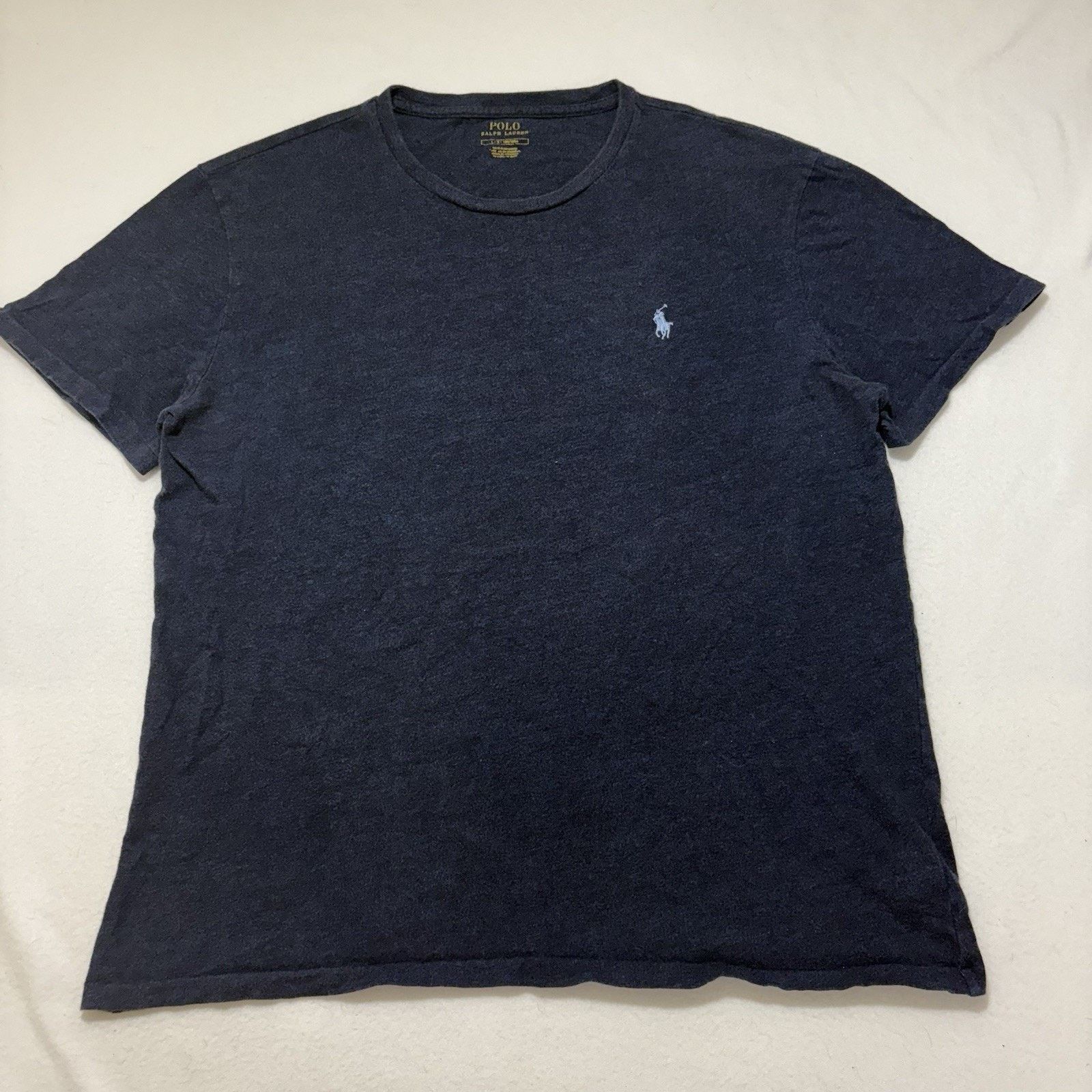 Polo Ralph Lauren Polo Ralph Lauren Large Crewneck T Shirt Navy Blue Tee Size US L / EU 52-54 / 3 - 1 Thumbnail