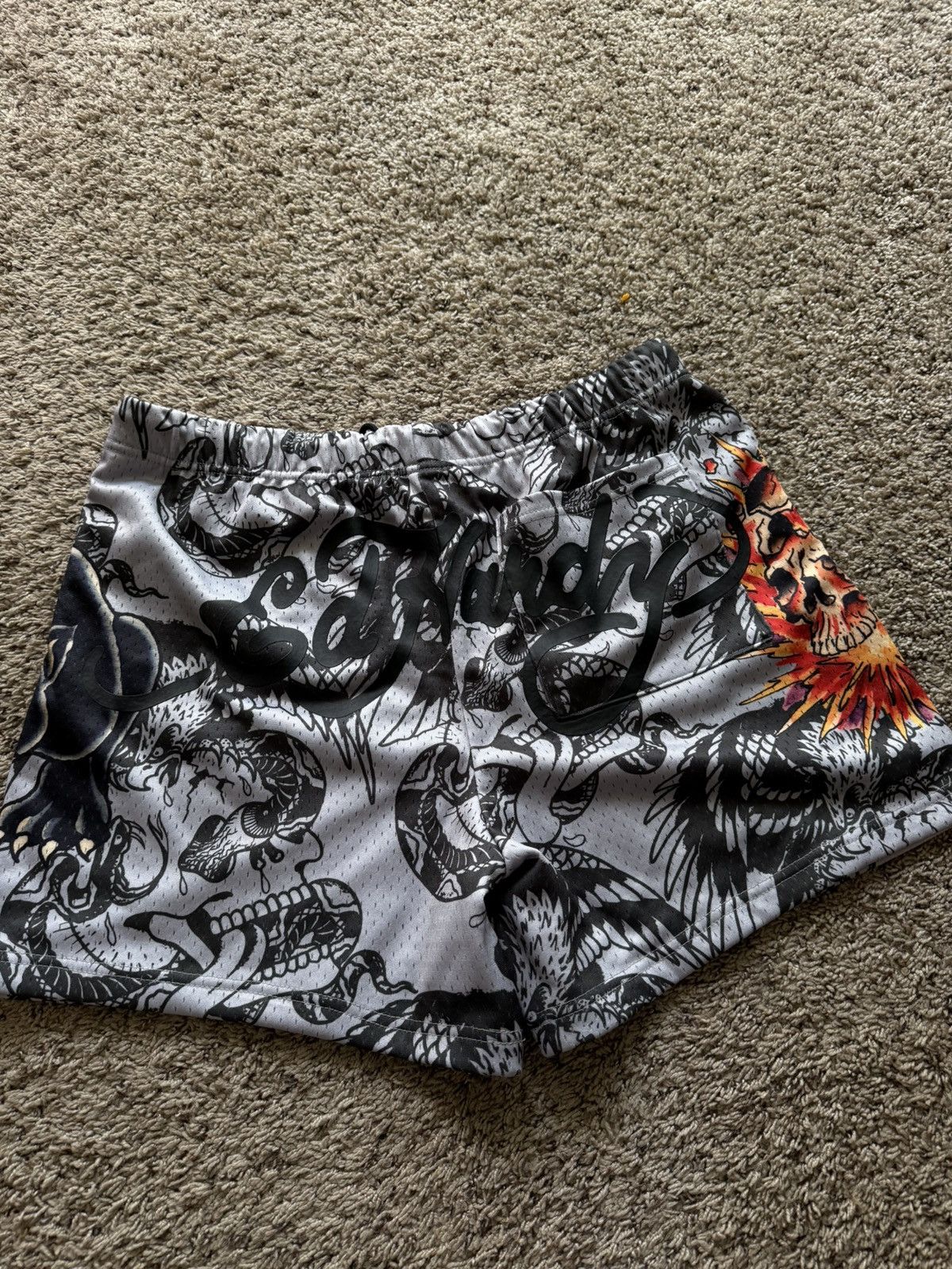 Ed Hardy Ed Hardy full print shorts tattoo skull pantera Size US 36 / EU 52 - 2 Thumbnail