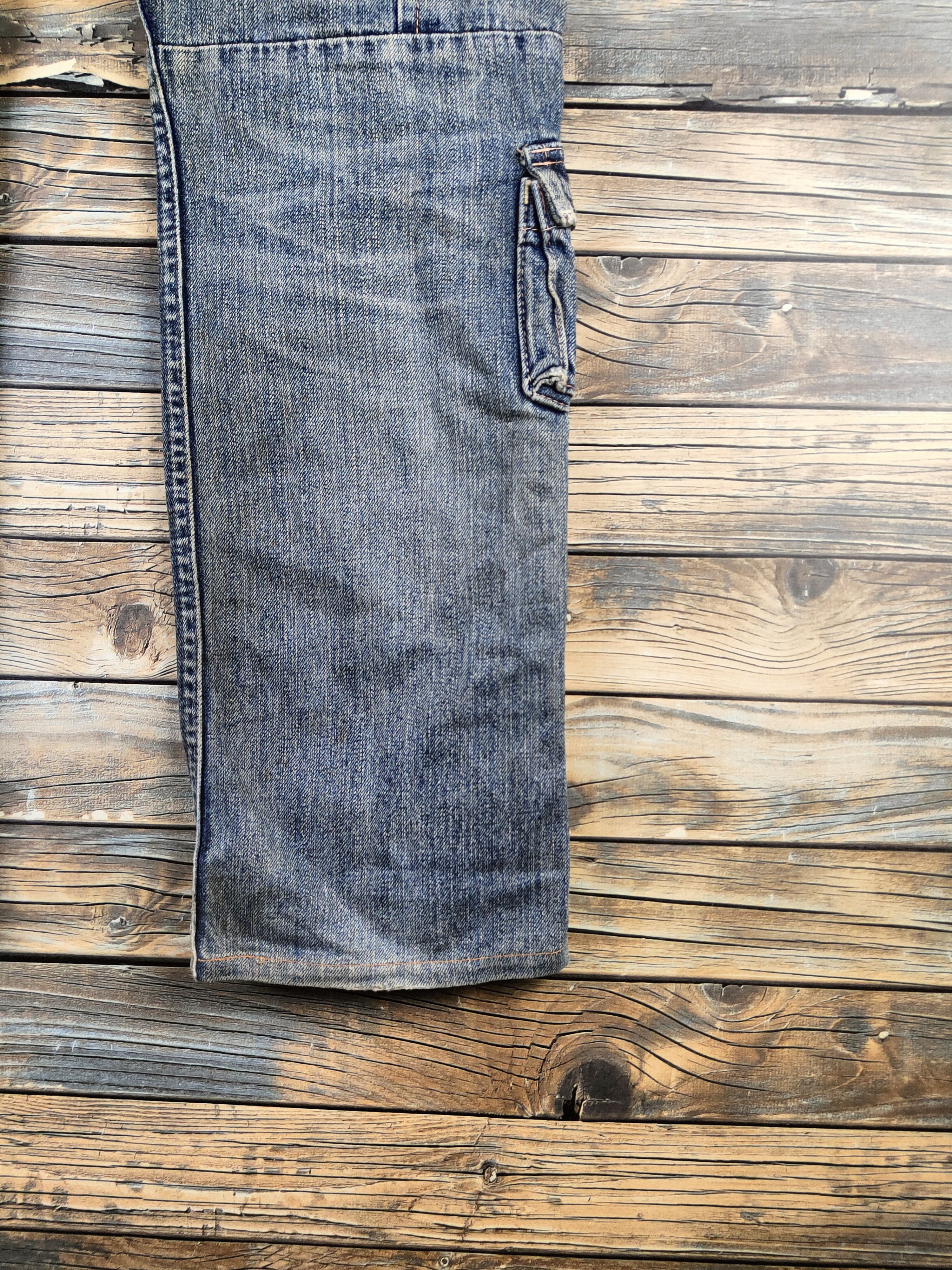 Johnbull DL Johnbull Blue Distressed Ripped Jeans #46-896 Size US 33 - 11 Thumbnail