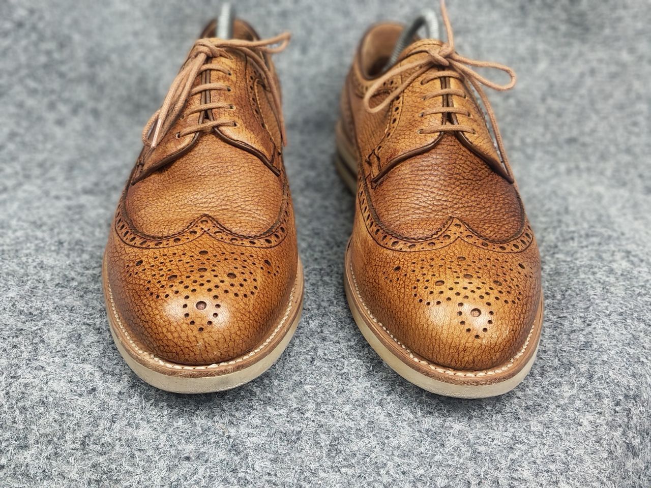 Berwick 1707 Berwick 1707 grainy leather Lace Up Brogue shoes Spain Made Size US 10.5 / EU 43-44 - 6 Thumbnail