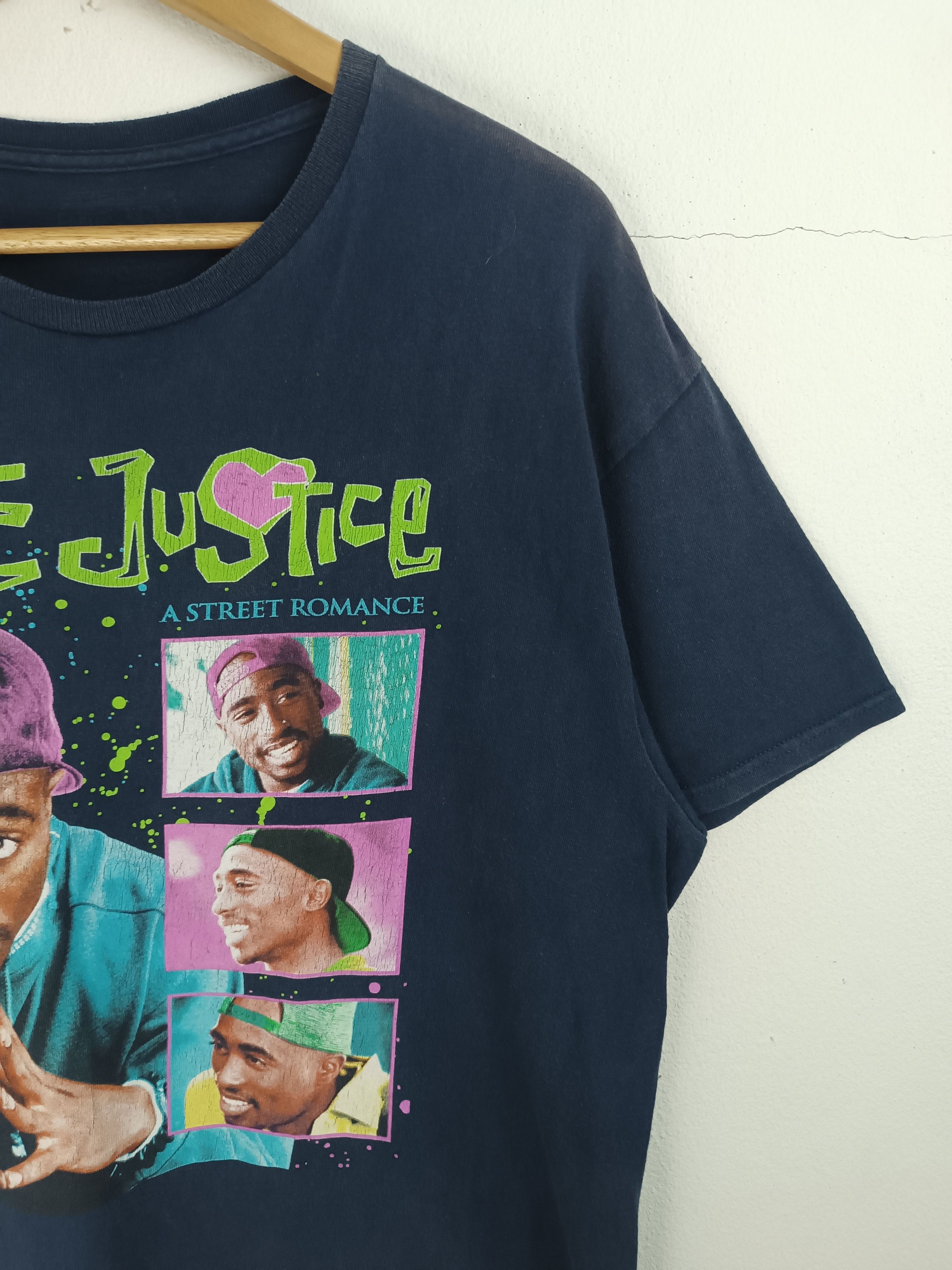 Rap Tees VINTAGE FADED POETIC JUSTICE TUPAC SHAKUR T biggie snoop dre Size US L / EU 52-54 / 3 - 6 Thumbnail