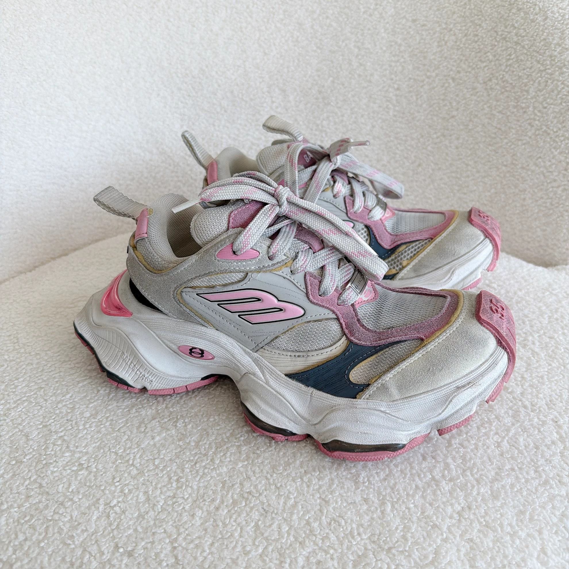 Balenciaga Balenciaga Pink Cargo Mesh Sneakers 35 Size US 5 / IT 35 - 3 Thumbnail