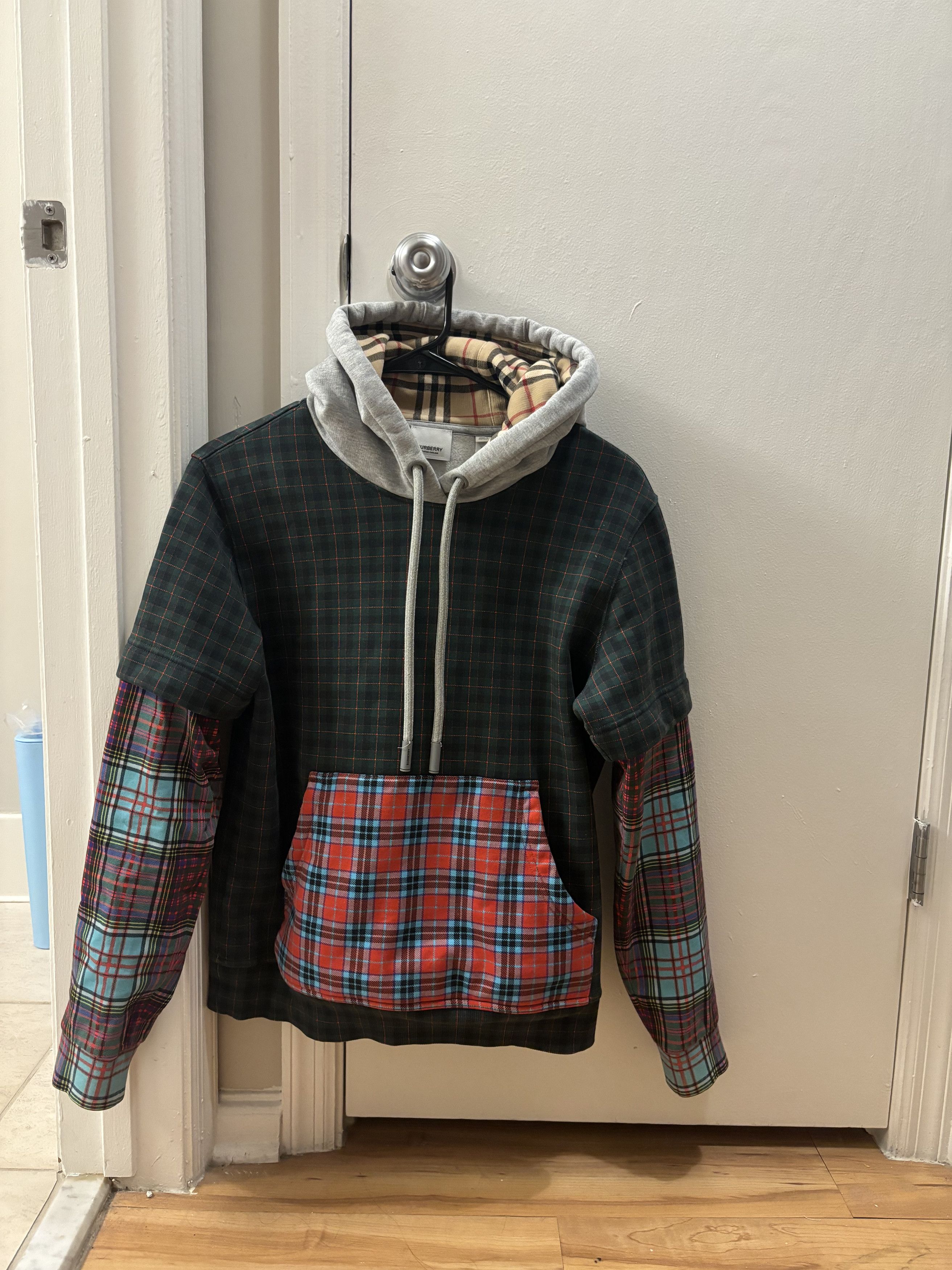 Burberry Patchwork Check Hoodie