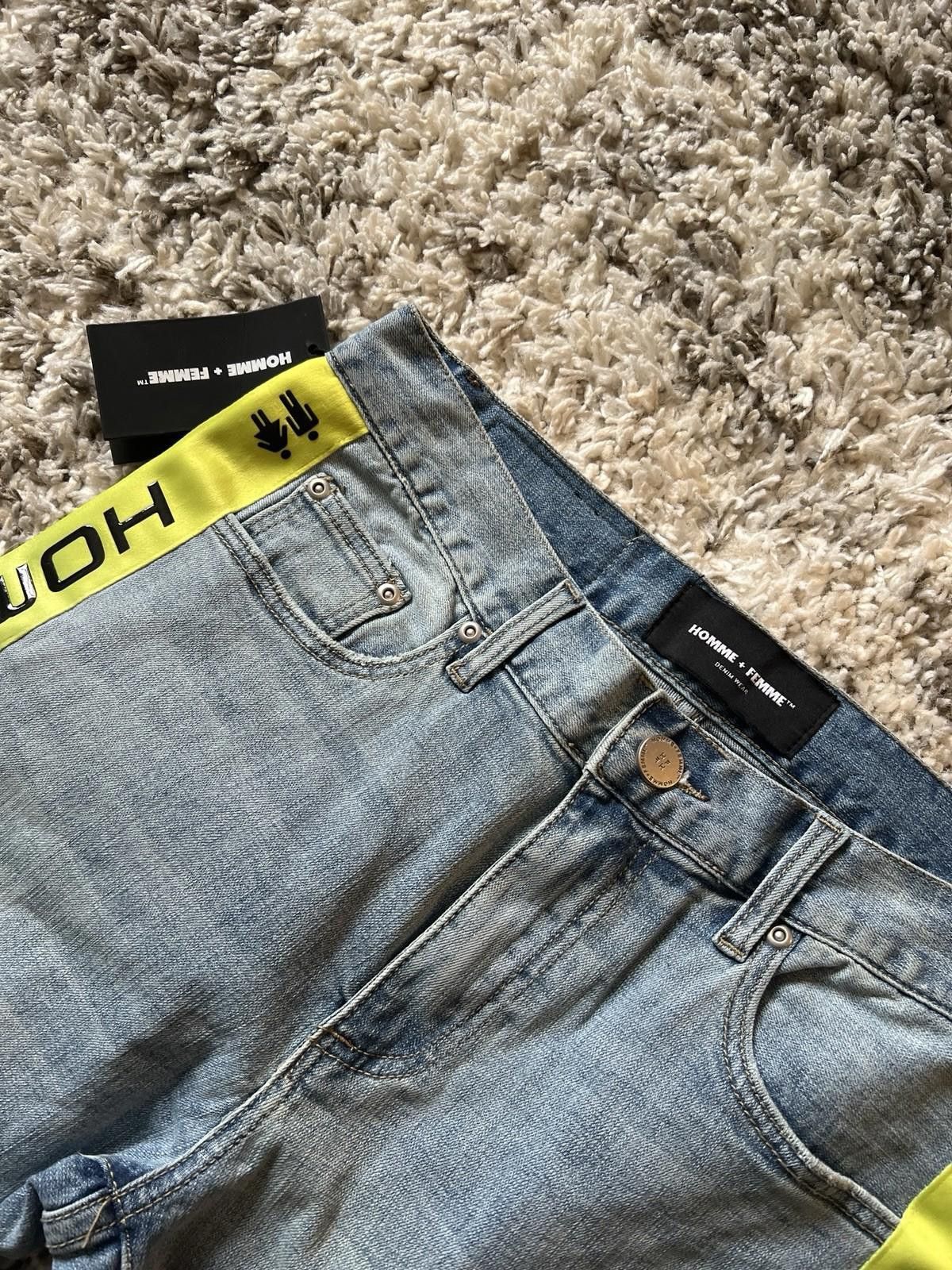 Homme + Femme La Homme + Femme Tesla Denim Jeans Size 32 New Size US 32 / EU 48 - 2 Thumbnail