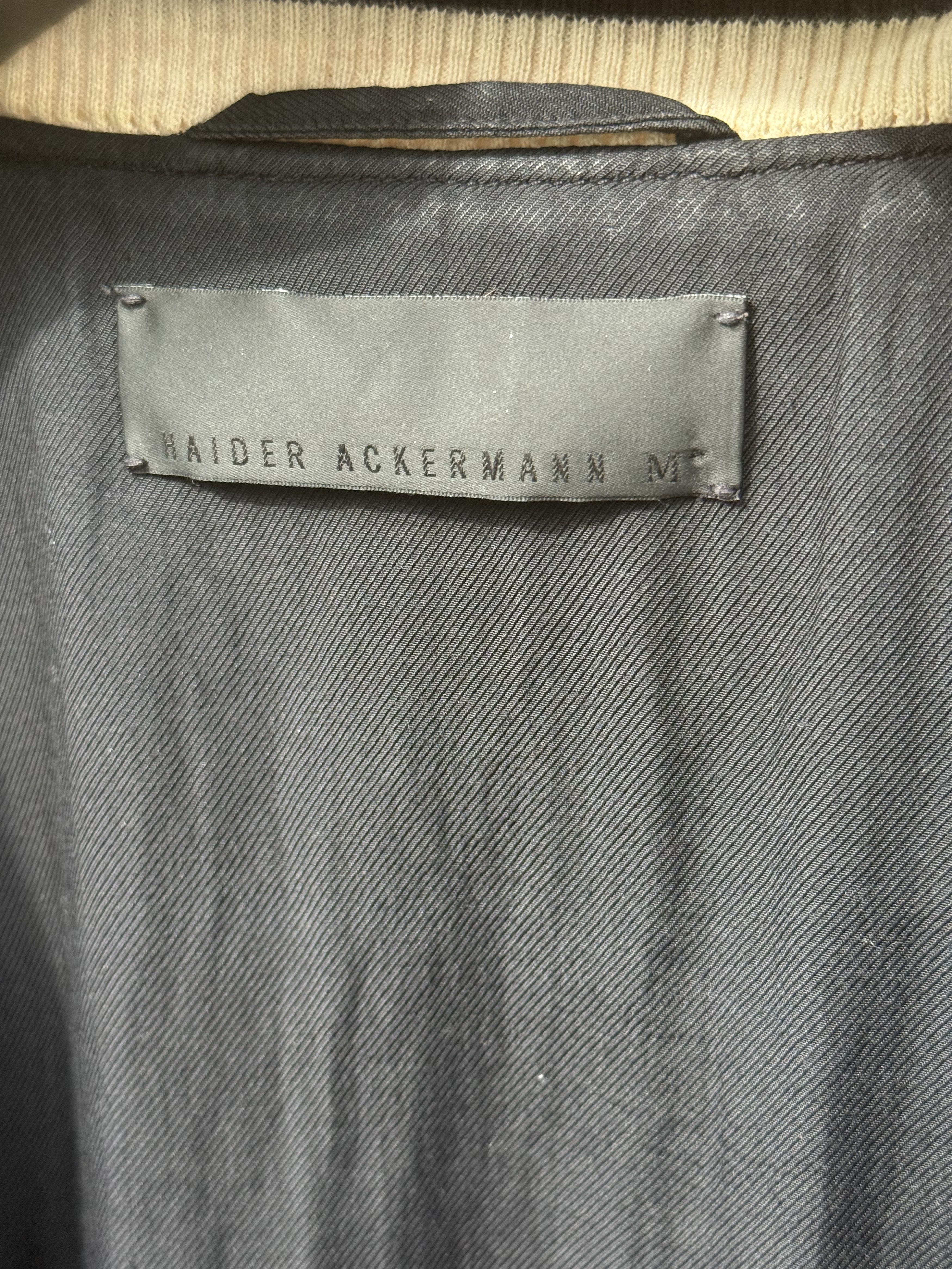 Haider Ackermann Brown/Ecru Linen Houndstooth Varsity Bomber Jacket Size US M / EU 48-50 / 2 - 9 Thumbnail