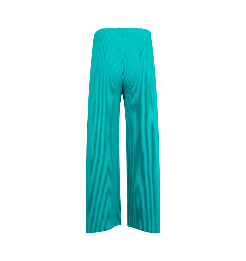 Issey Miyake o1h1sh11225 Mc May Pants in Peacock Green Size US 32 / EU 48 - 2 Thumbnail