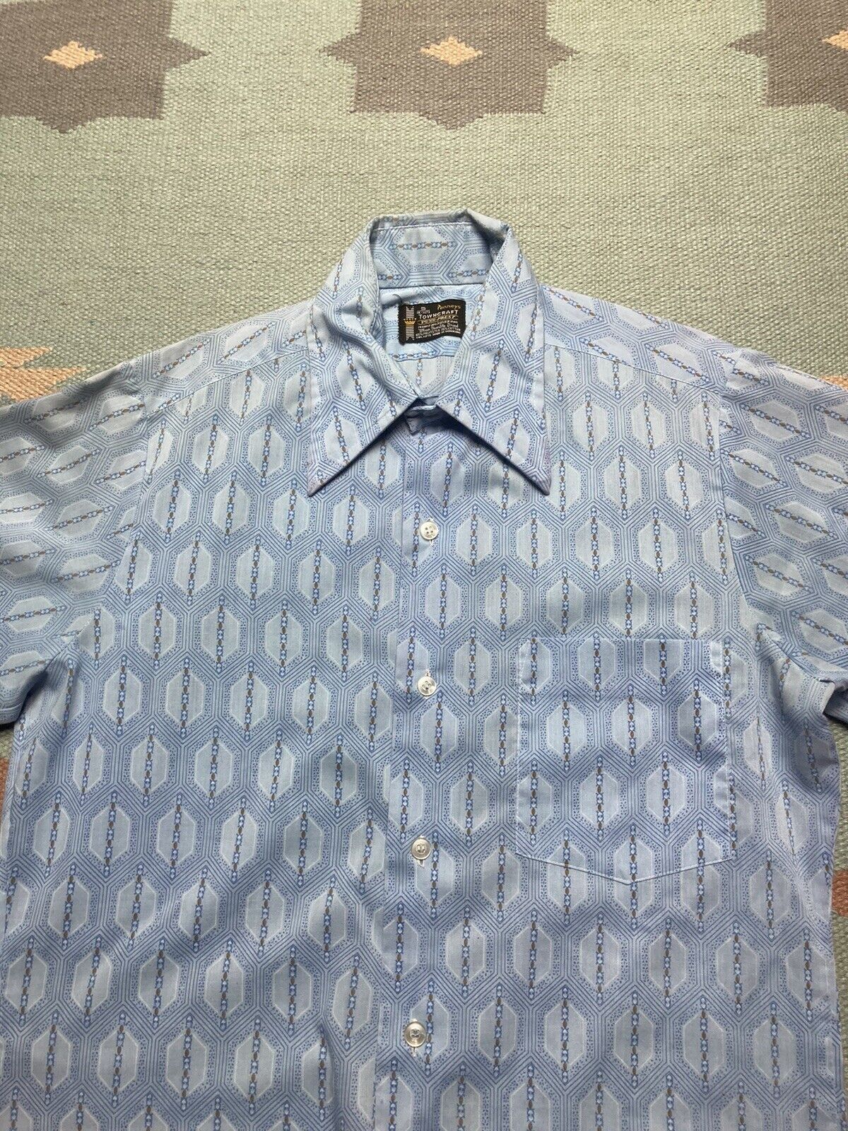 Vintage VTG 60s button shirt Penney’s Towncraft rockabilly small Size US S / EU 44-46 / 1 - 2 Thumbnail