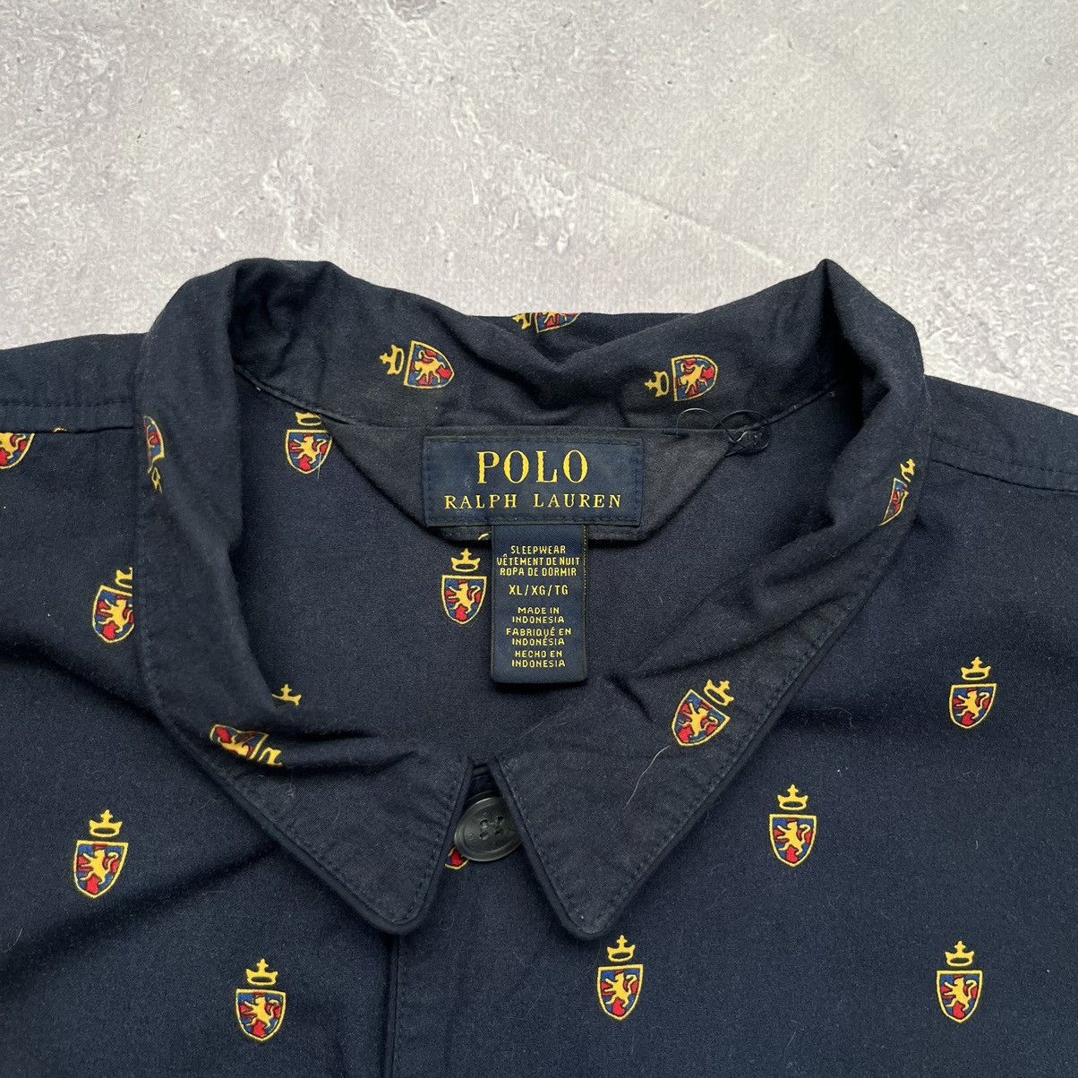 Polo Ralph Lauren Polo Ralph Lauren Sleepwear Multilogo Shirt Longsleeve Blue Size US XL / EU 56 / 4 - 5 Thumbnail