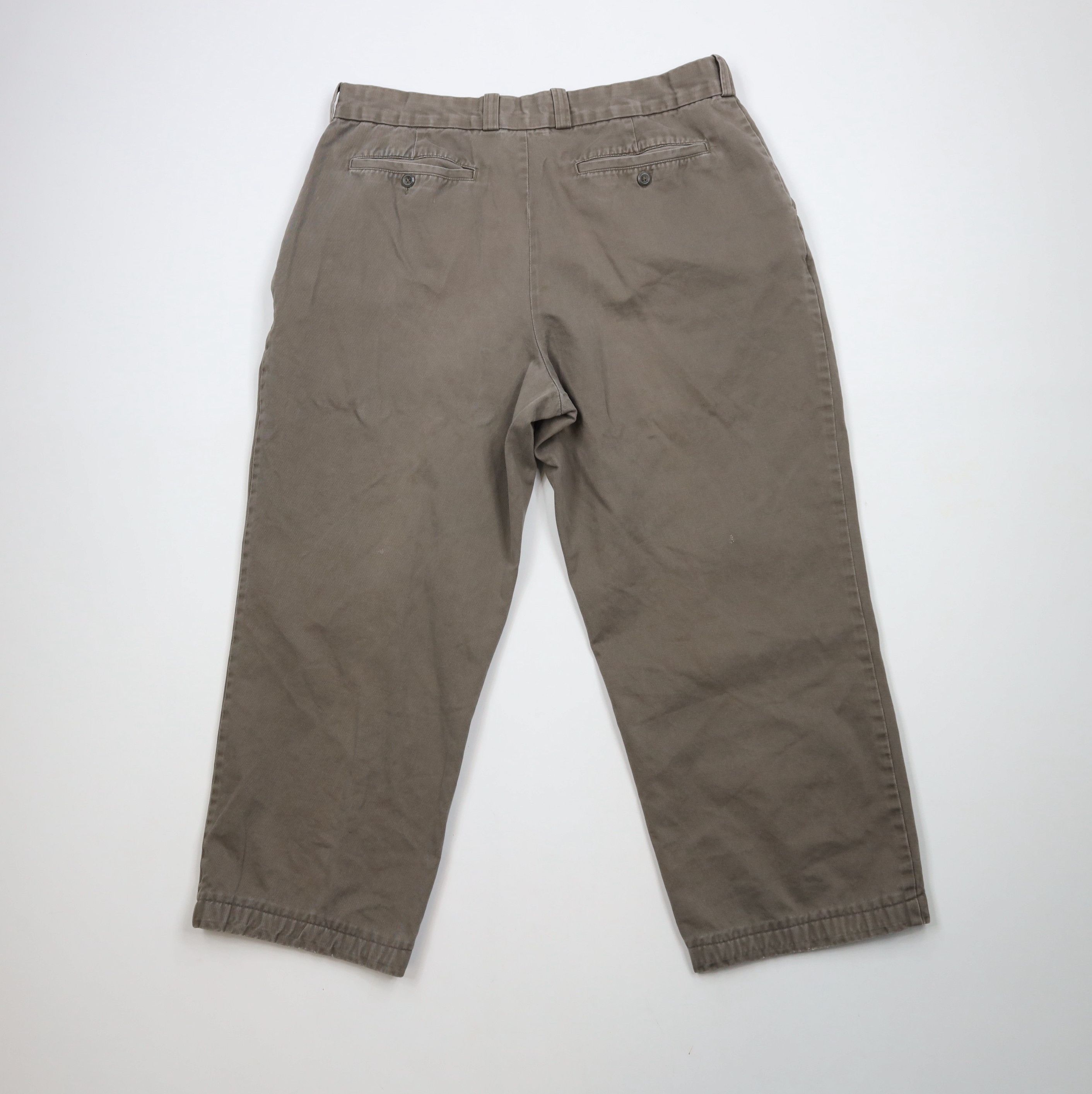 Vintage Vintage 90s Streetwear Wide Leg Cotton Chino Pants Brown Size US 36 / EU 52 - 11 Thumbnail