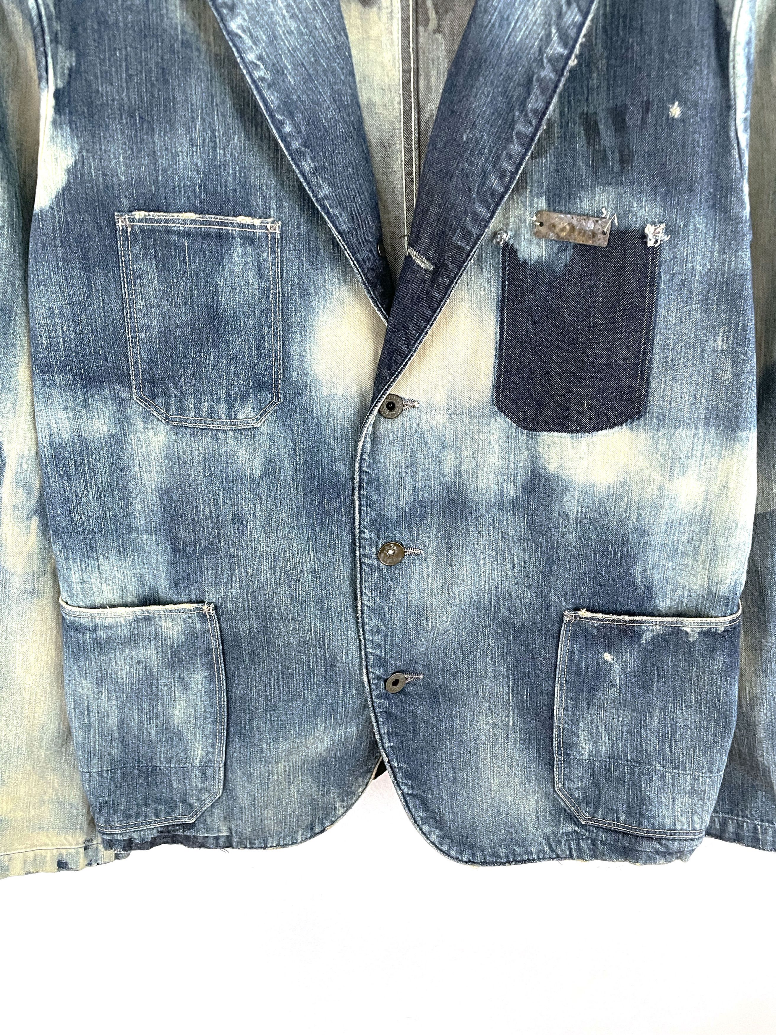 Kapital Distressed Denim Jacket Size US XL / EU 56 / 4 - 5 Thumbnail