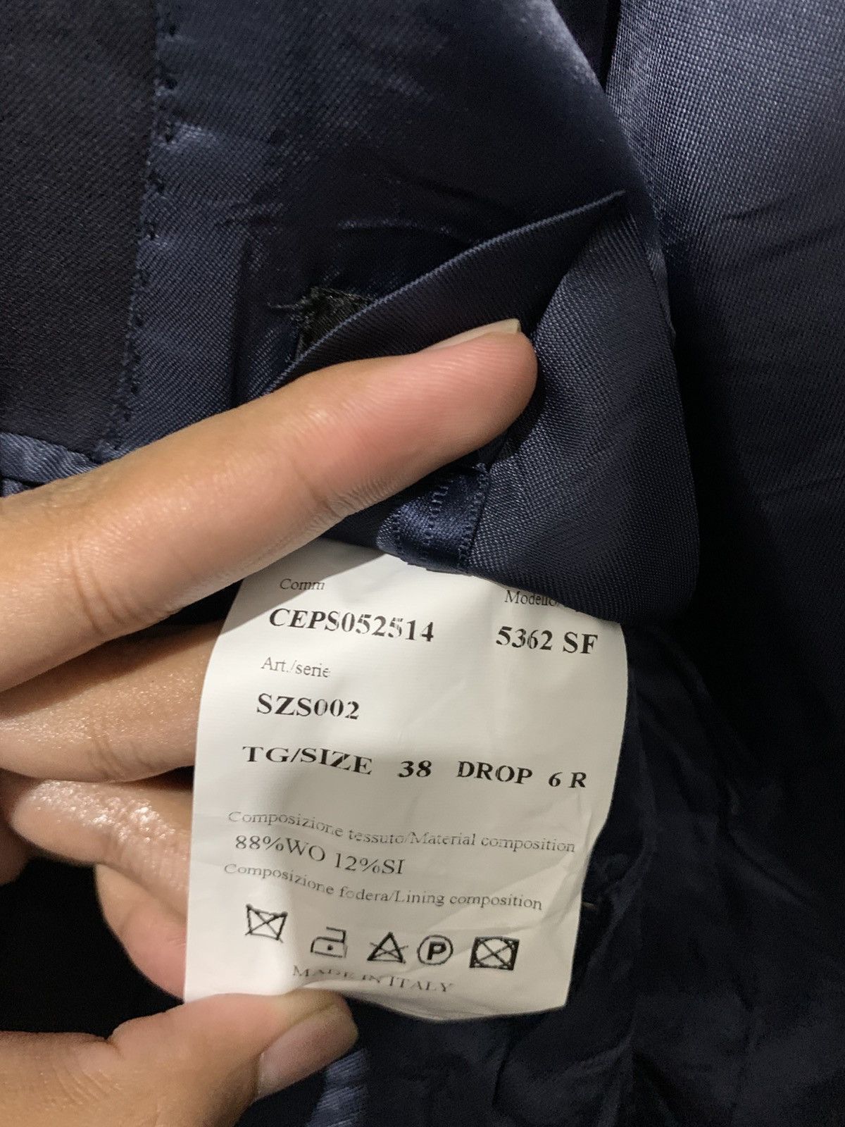 Ermenegildo Zegna Ermenegildo Zegna Suits Blazer Cloth Trofeo Wool XL Original Size 38R - 11 Thumbnail