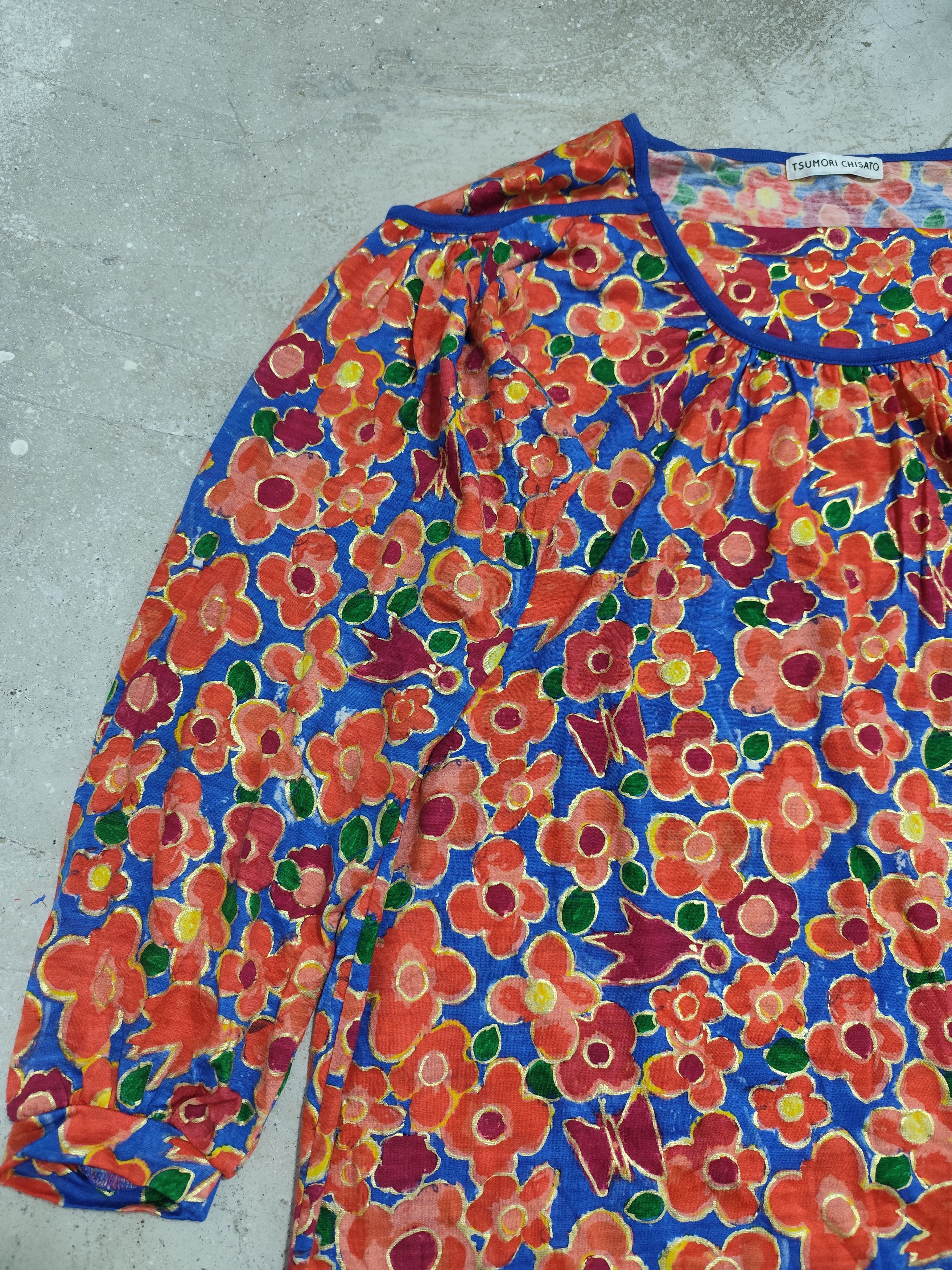 Issey Miyake Tsumori chisato spring wear all over print floral Size L / US 10 / IT 46 - 3 Thumbnail