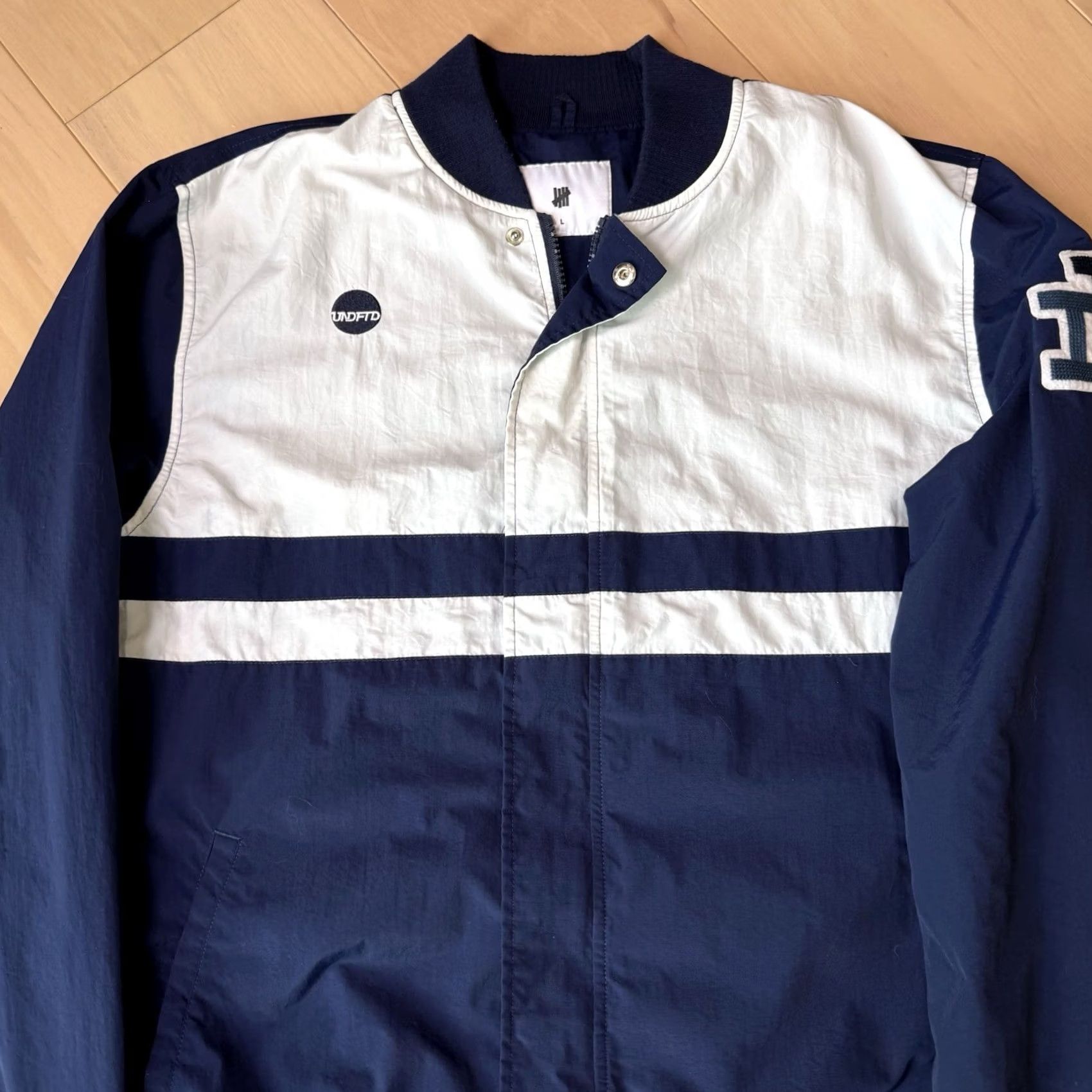 Undefeated Undefeated Mitchell Warm Up Jacket Large Multicolor Full Zip Mens Regular Size L Jacket Streetwear Fall Winter Spring Sports Outdoor Logo Pattern Size US L / EU 52-54 / 3 - 4 Thumbnail