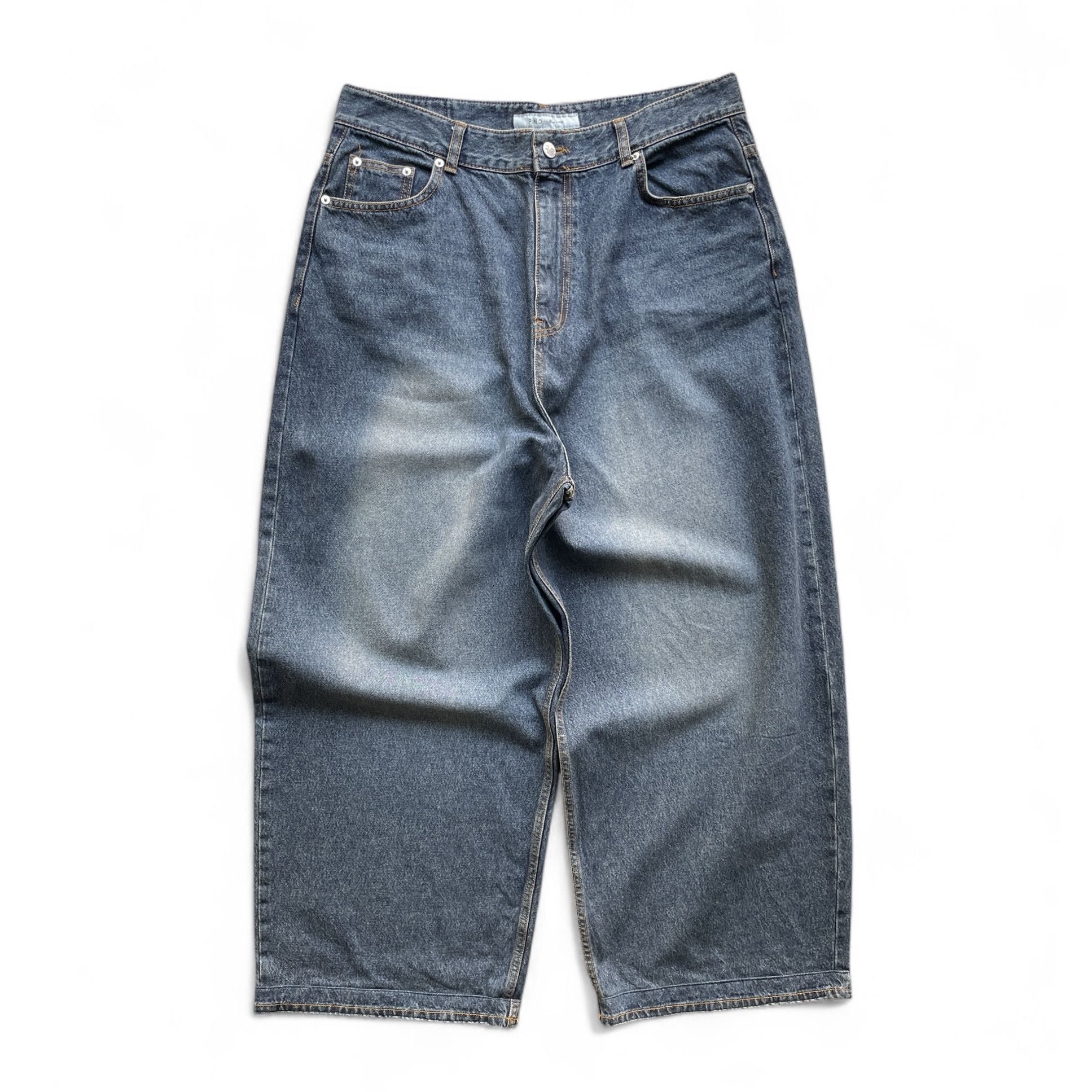 Japanese Brand Baggy skater hiphop washed denim jeans Size US 34 / EU 50 - 1 Thumbnail