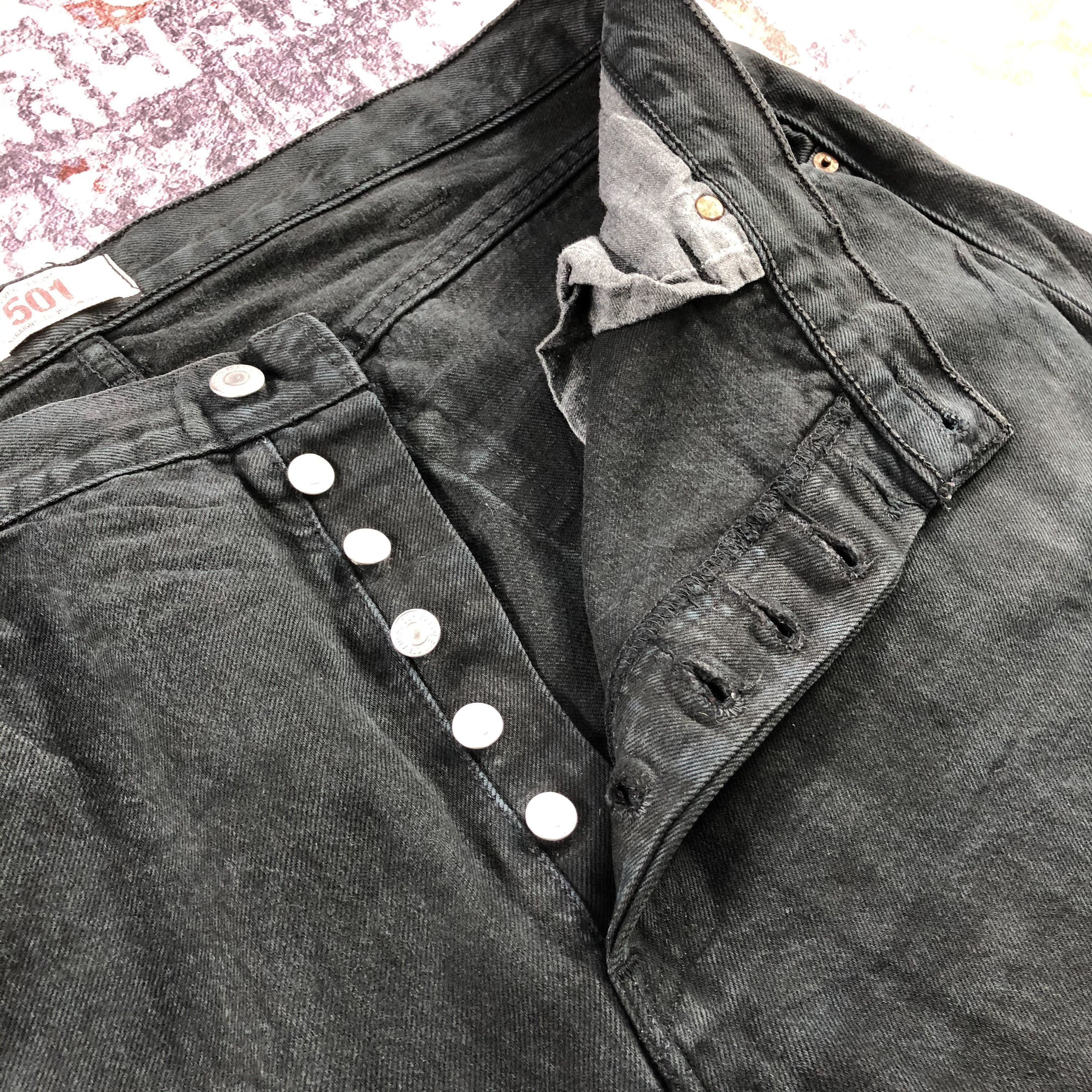 Levi's Vintage Levis 501 Faded Black Jeans-JM2096 Size US 40 / EU 56 - 9 Thumbnail