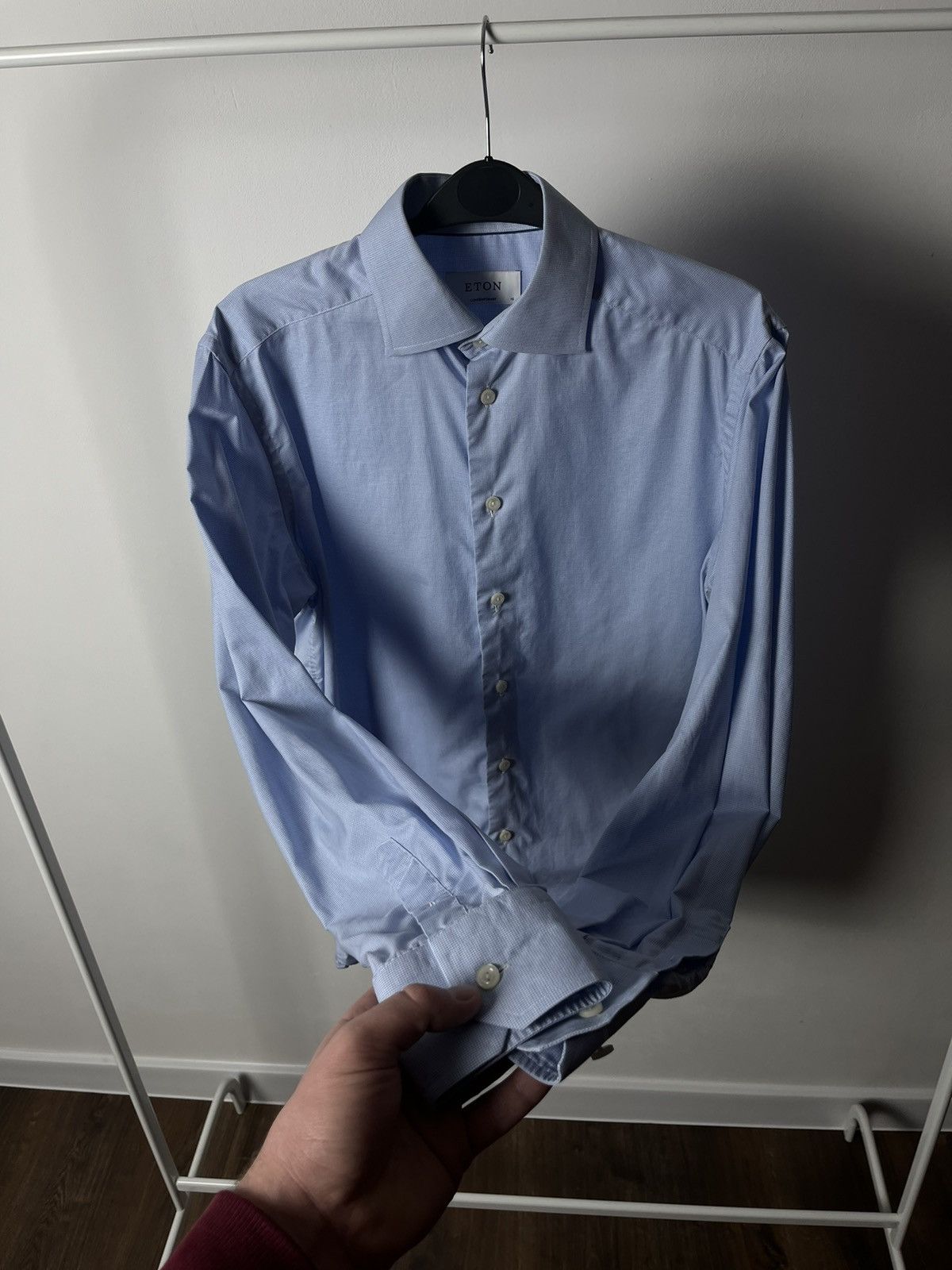 Eton Eton Blue Classic Button Up Long Sleeve Shirt Size US M / EU 48-50 / 2 - 5 Thumbnail