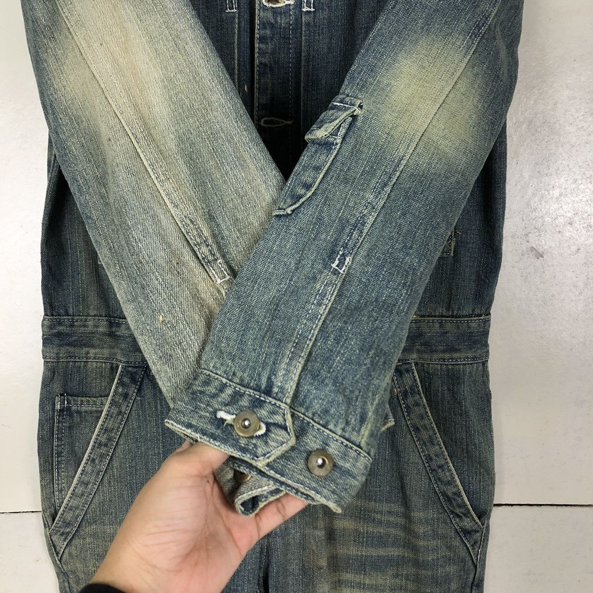 Blue Blue Japan 🔥VINTAGE DENIM WORK COVERALL BLUE BLUE JAPAN SISOKO Size US 34 / EU 50 - 14 Thumbnail