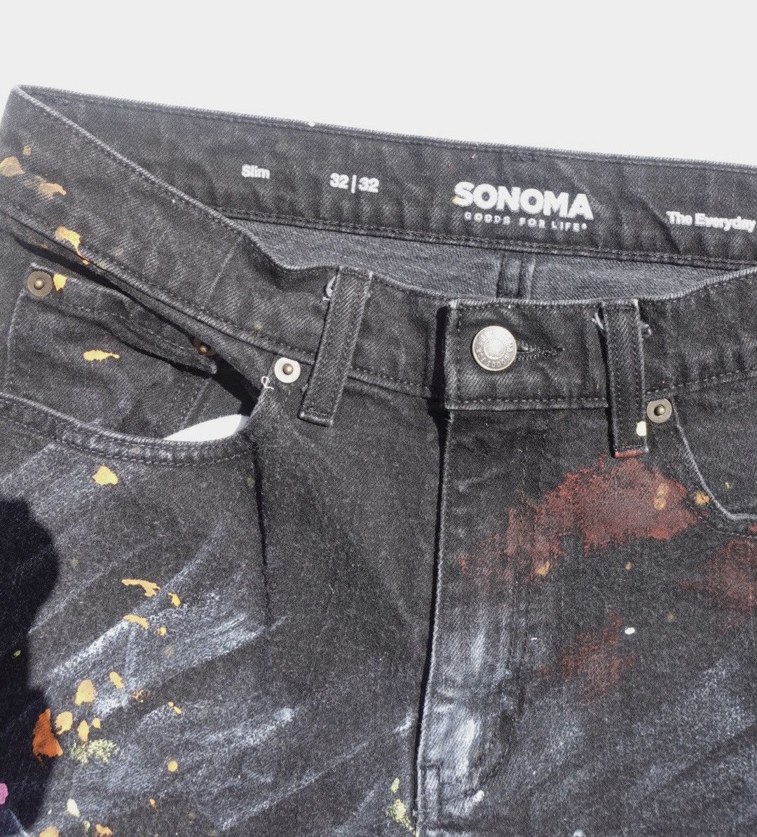 Japanese Brand Cosmic paint splatter jeans Size US 32 / EU 48 - 8 Thumbnail