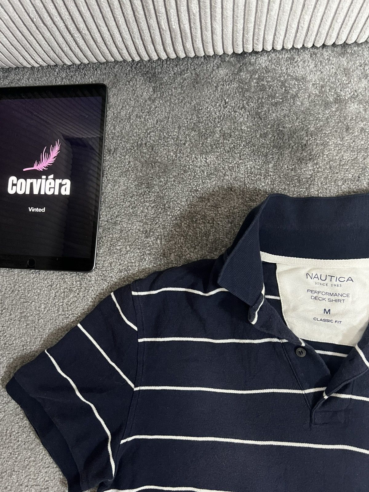 Designer × Nautica × Vintage Nautica Vintage striped Polo Shirt Size US L / EU 52-54 / 3 - 2 Thumbnail