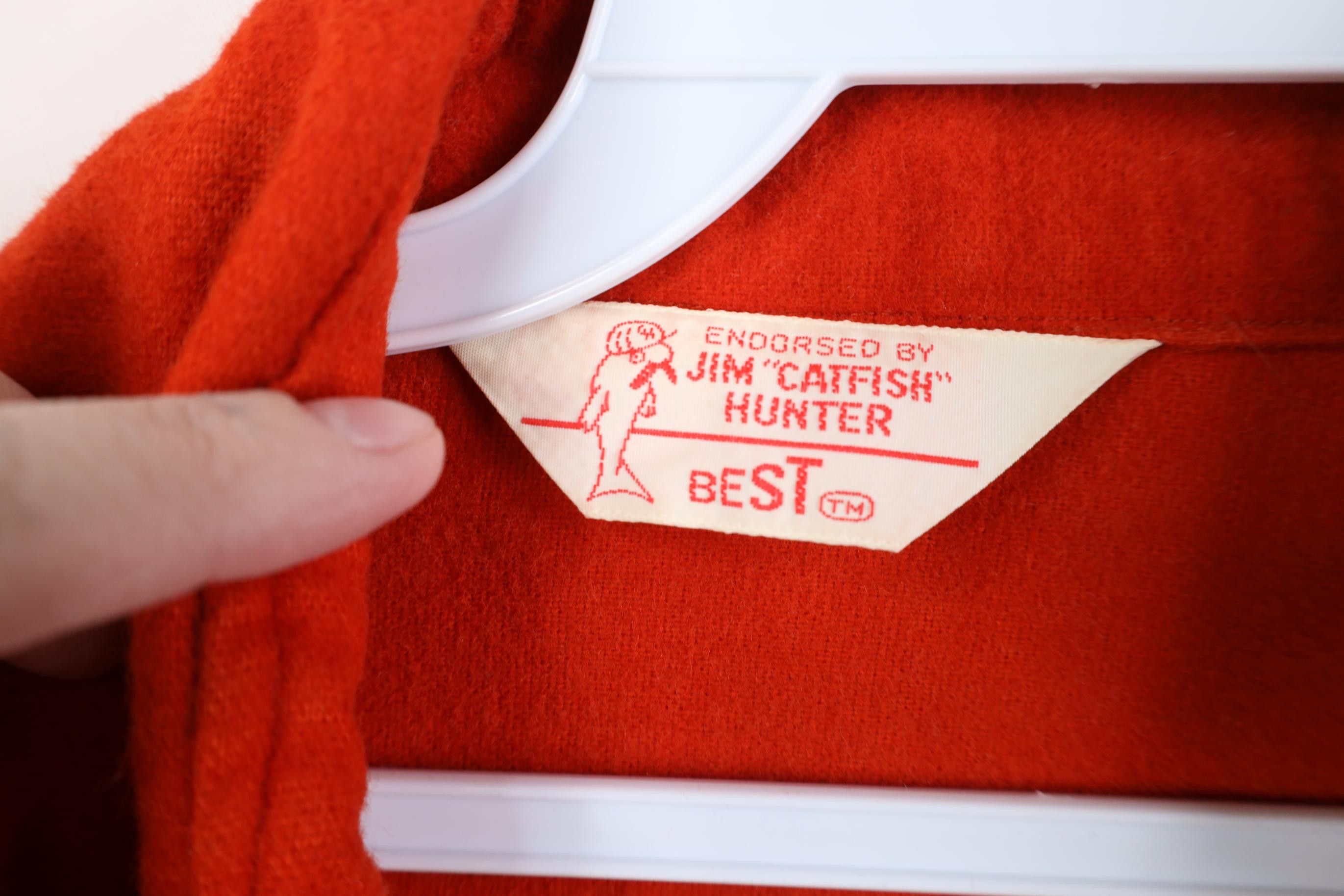 Vintage Vintage 70s Streetwear Chamois Cloth Button Shirt Orange USA Size US XL / EU 56 / 4 - 7 Thumbnail
