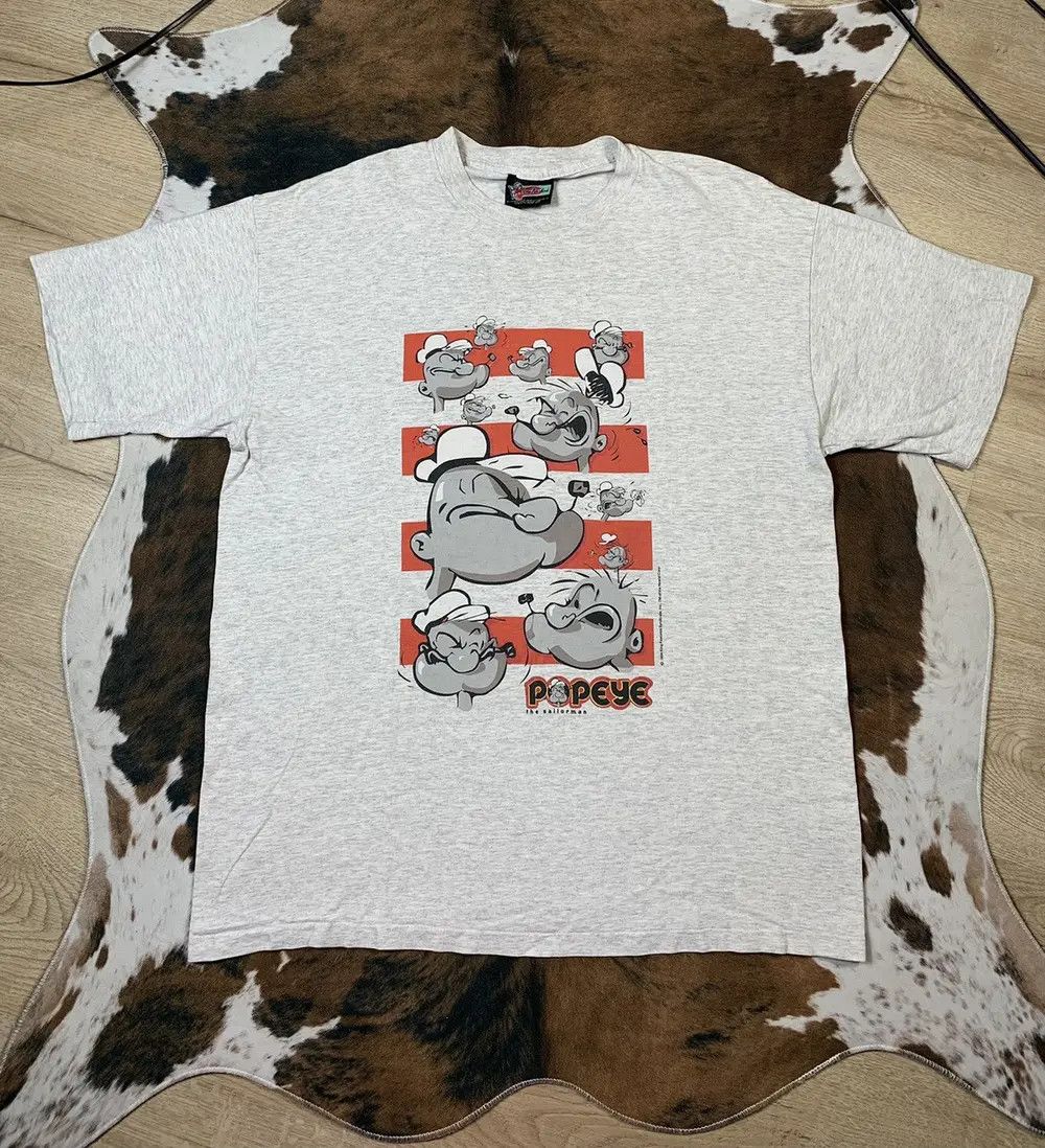 Cartoon Network × Vintage Vintage 1994 Popeye Cartoon Graphic Tee Movie 90s T Shirt Size US XL / EU 56 / 4 - 1 Thumbnail