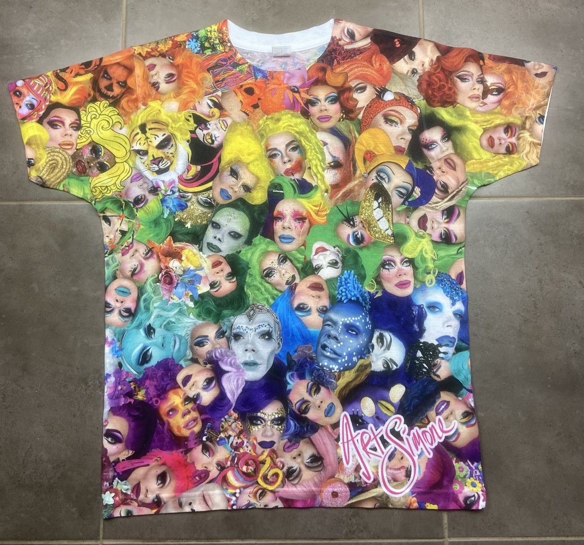 Vintage Art Simone Colourful T-Shirt
