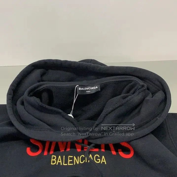 Balenciaga Balenciaga Sinner Hoodie in Black. Size US S / EU 44-46 / 1 - 1 Thumbnail