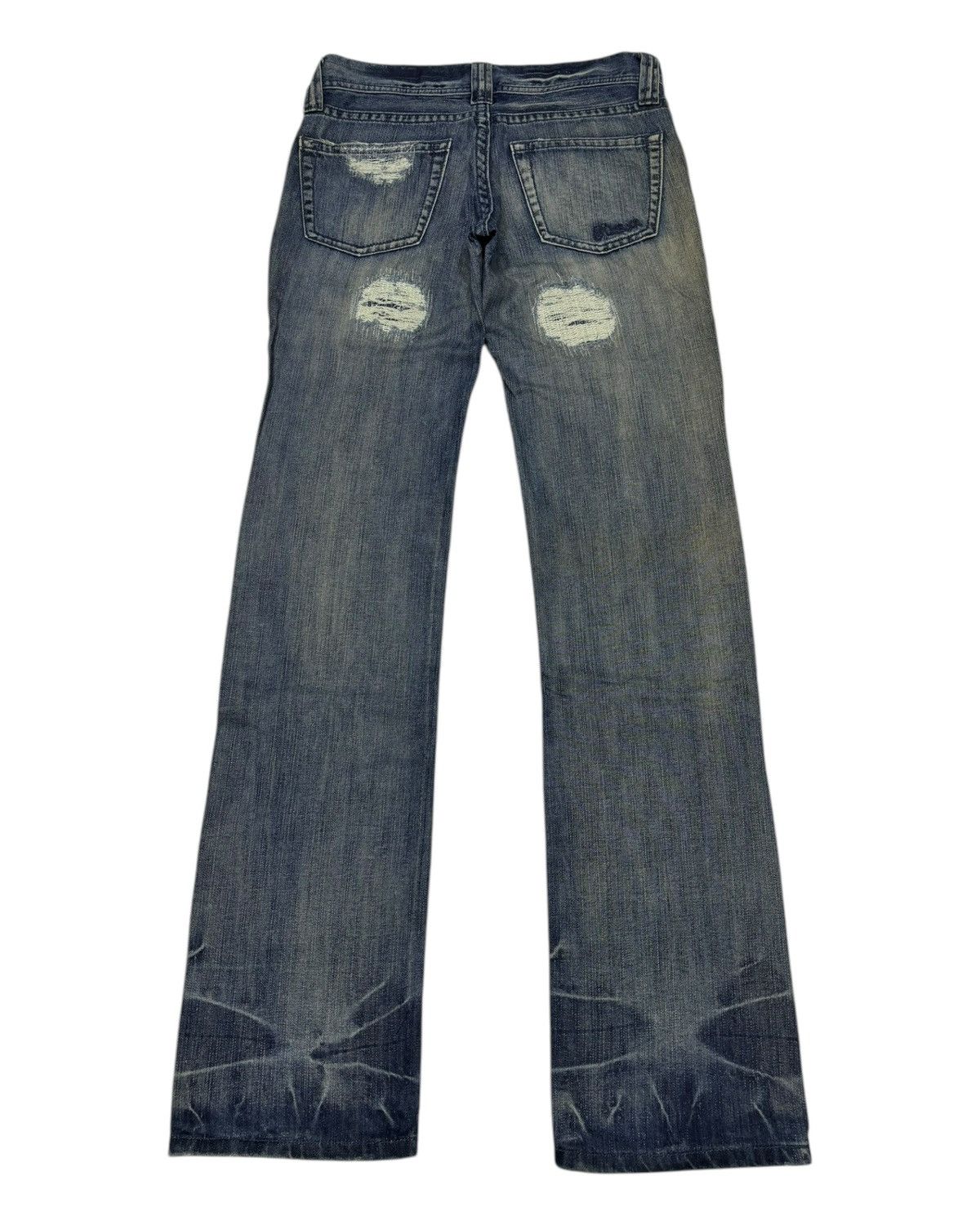 If Six Was Nine 🔥MURUA DISTRESSED DENIM HIGH RISE JEANS PUNK GOTHIC JEAN Size US 30 / EU 46 - 2 Thumbnail