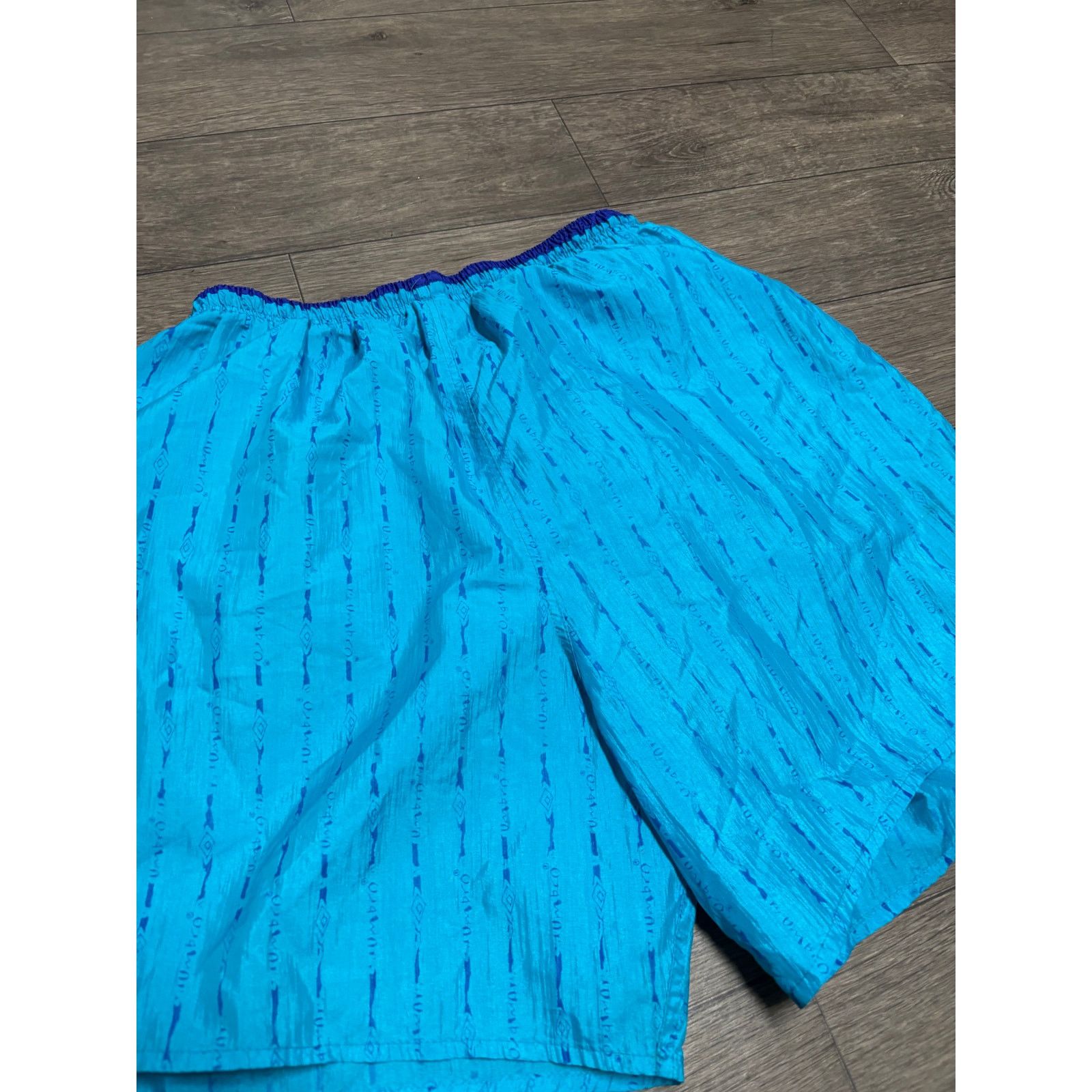 Umbro × Vintage Vintage Umbro Soccer Blue Aztec Shorts Sz XL 90s Size US 30 / EU 46 - 6 Thumbnail