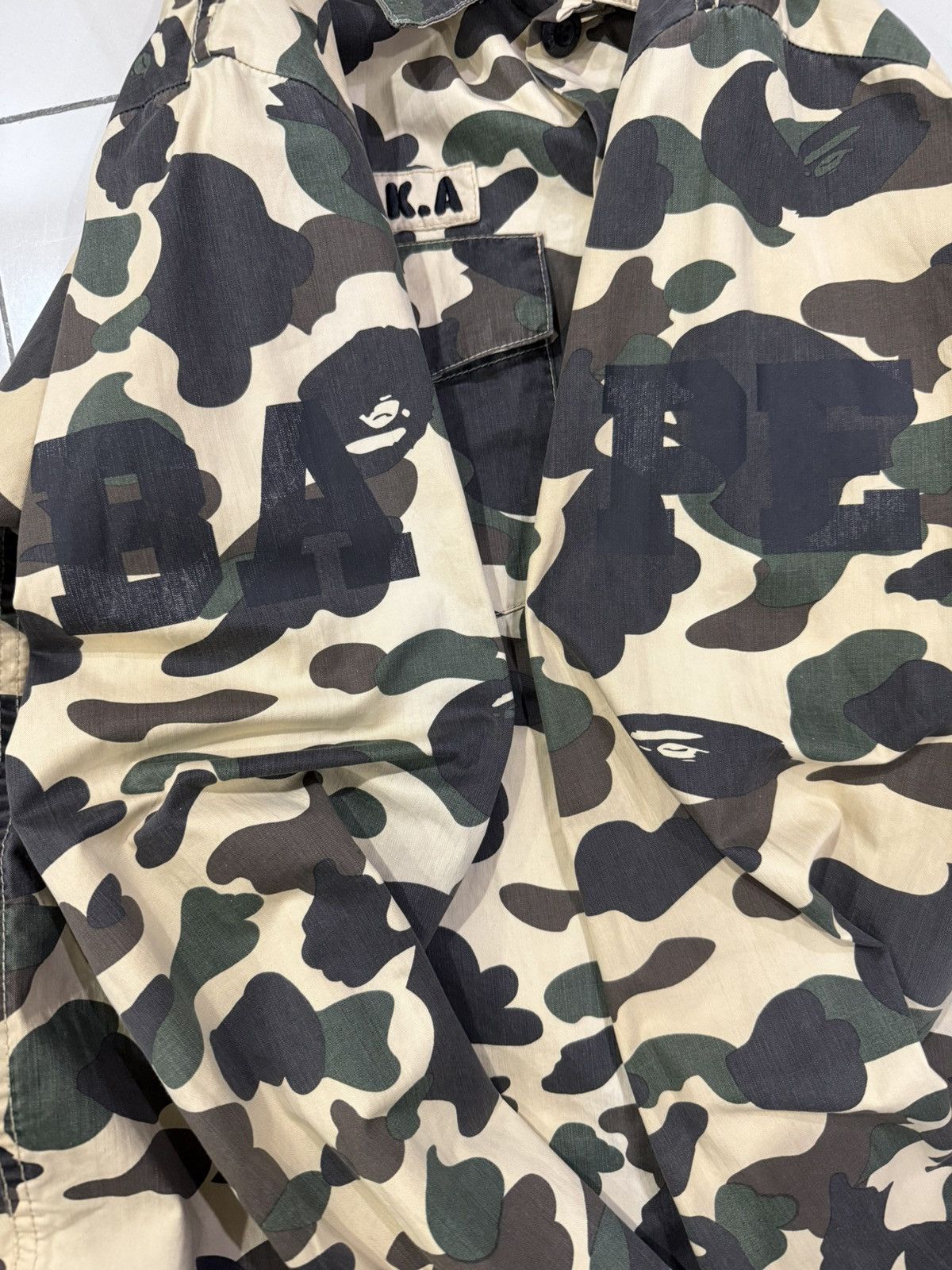 Bape bapesta camo A.S.N.K.A longsleeve button ups shirts Size US M / EU 48-50 / 2 - 4 Thumbnail
