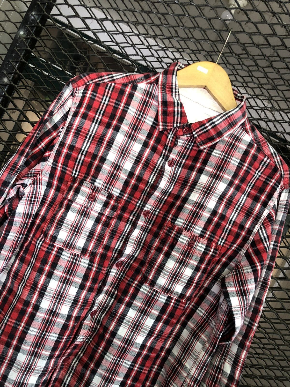 White Mountaineering WHITE MOUNTAINEERING FLANNEL PLAID SHIRT Size US L / EU 52-54 / 3 - 2 Thumbnail