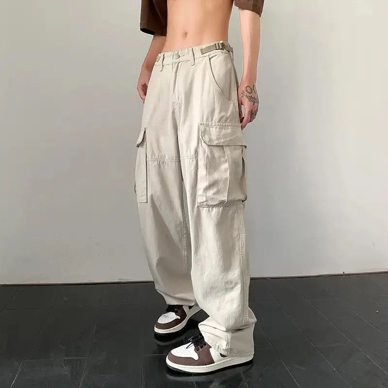 Japanese Brand Cargo Pants Cream Color Streetwear Style Pants Size US 32 / EU 48 - 3 Thumbnail
