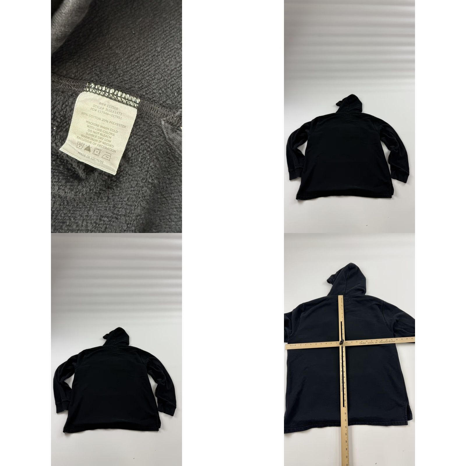 Levi's Levi's Hoodie Mens Large Black Red Logo Pullover Sweatshirt Fleece Pocket Casual Size US L / EU 52-54 / 3 - 9 Thumbnail