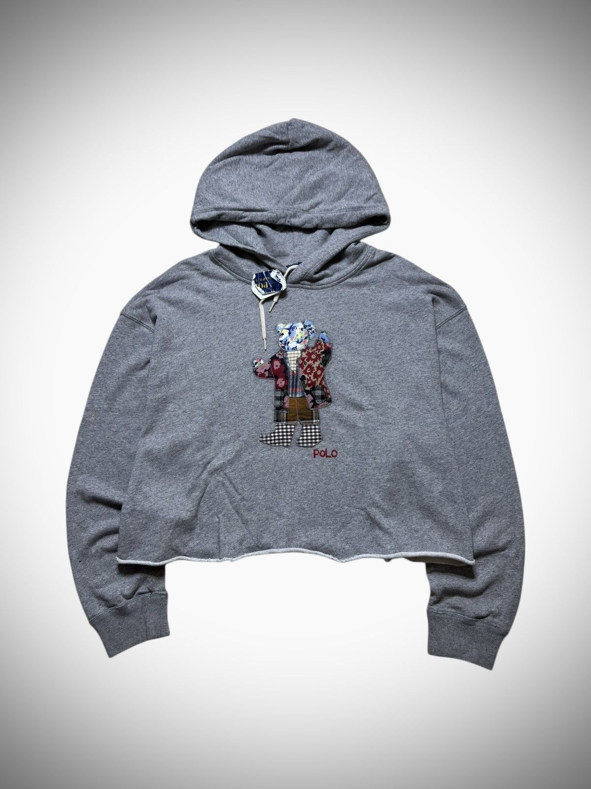 Polo Ralph Lauren 2000’s Polo Ralph Lauren - Patchwork Polo Bear Hoodie Size XL / US 12-14 / IT 48-50 - 1 Thumbnail