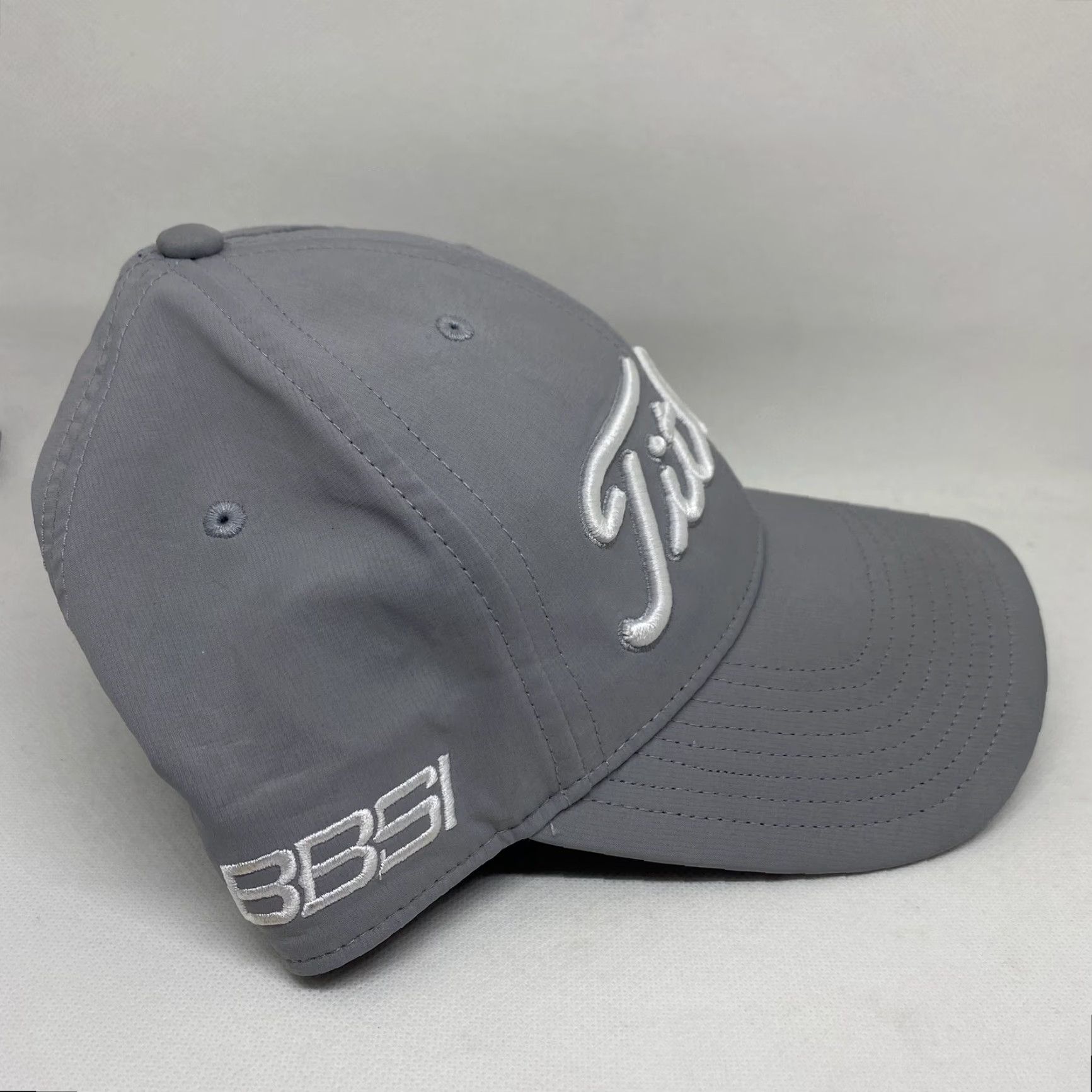 Titleist Titleist Golf Hat Cap Unisex Strapback ‘BBSI’ Adjustable Strap White Script Gray Cap Baseball Adjustable Unisex Adults Men Women Mens Womens Size ONE SIZE - 4 Thumbnail