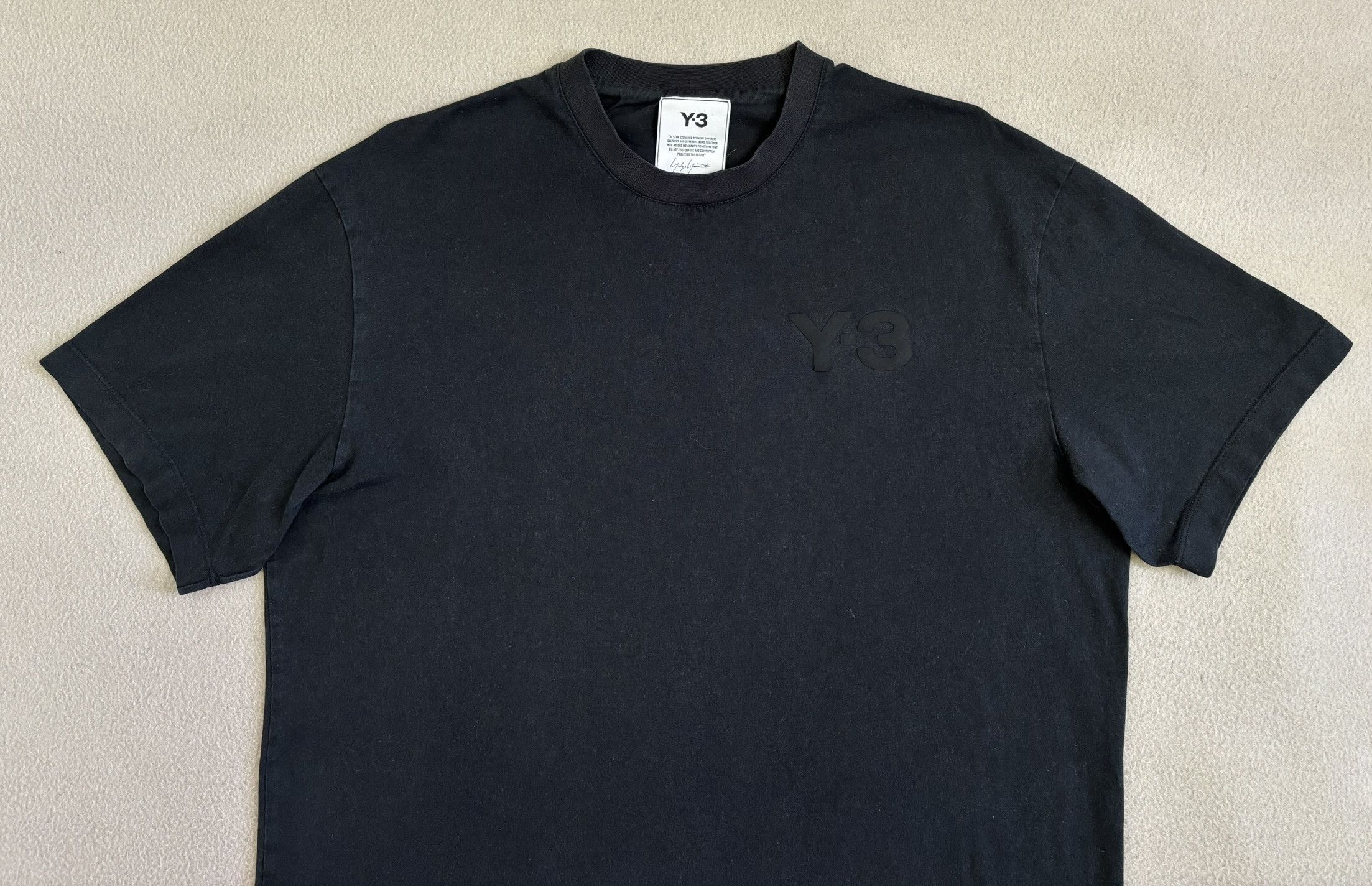 Adidas × Y-3 × Yohji Yamamoto Y-3 Adidas T-Shirt black clasic logo medium Size US M / EU 48-50 / 2 - 6 Thumbnail