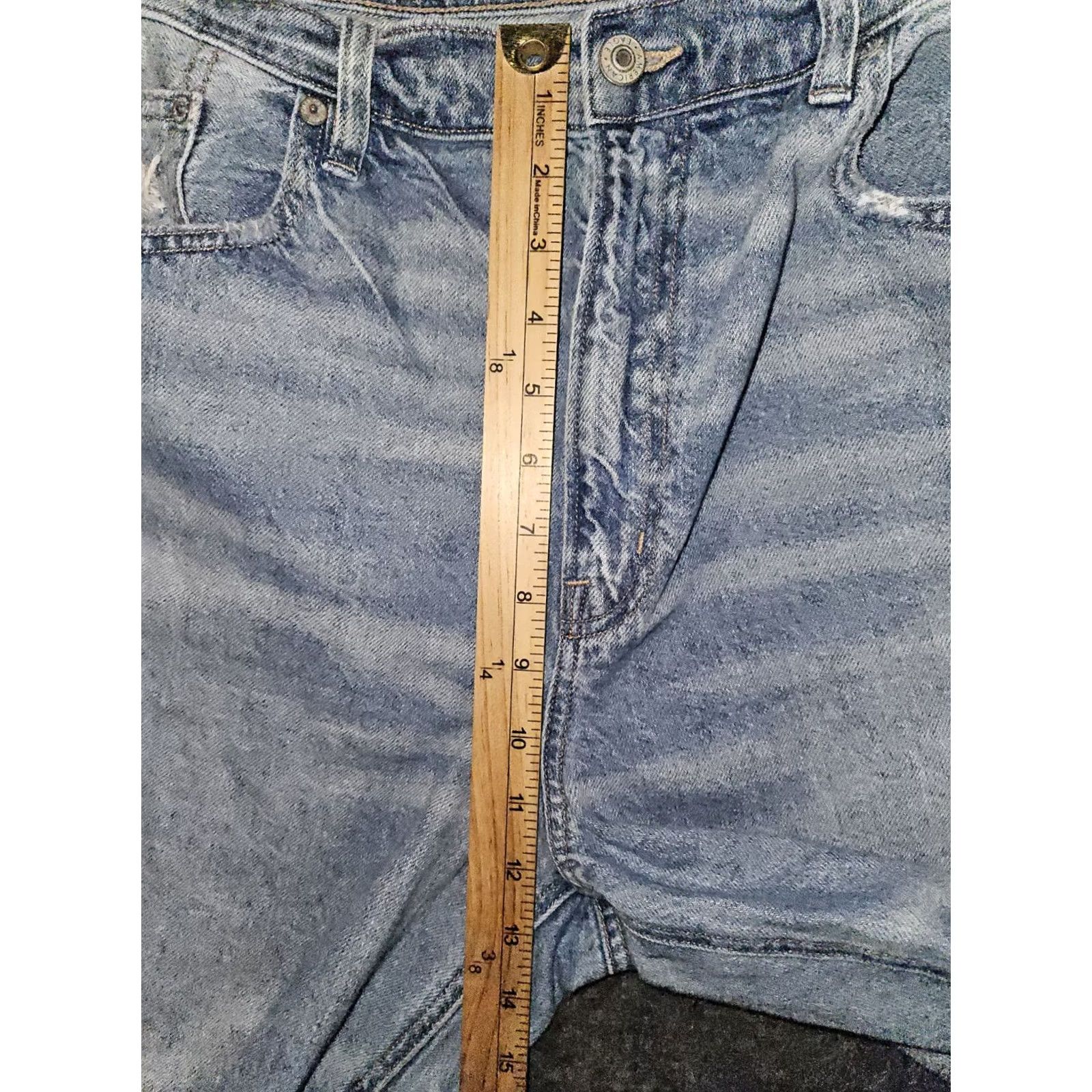 American Eagle Outfitters VINTAGE American Eagle Outfitters Jeans Baggy Low Rise 18 Plus Blue Distressed 90s Hip Hop Womens Jeans Size 40" / US 18 - 6 Thumbnail