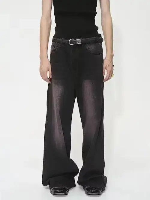 Japanese Brand × Jean Baggy Denim Wide Leg Jeans Size US 30 / EU 46 - 1 Thumbnail