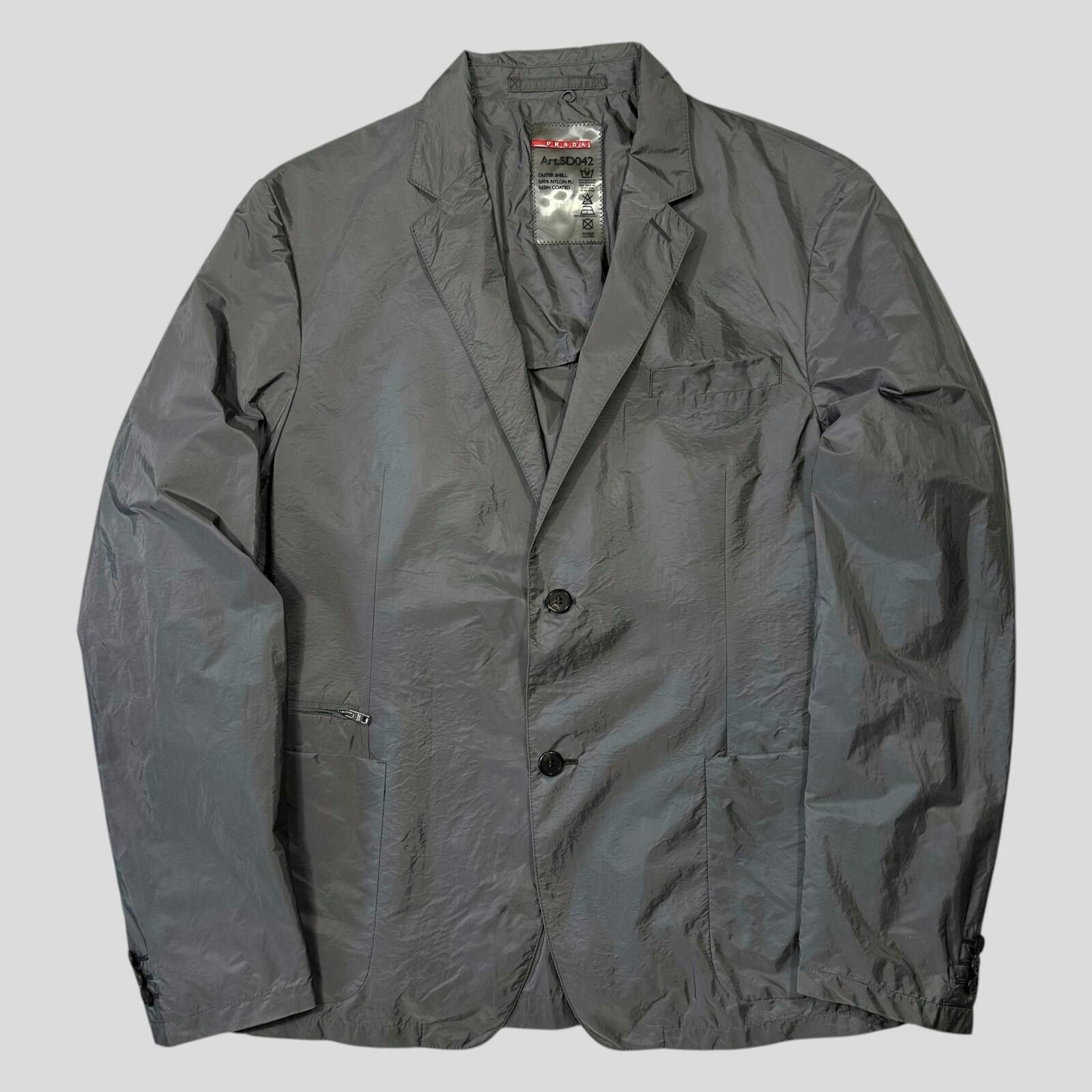 Prada Prada Sport 2014 Nylon PU Shimmer Blazer Jacket - IT54 (L) Size US L / EU 52-54 / 3 - 1 Thumbnail