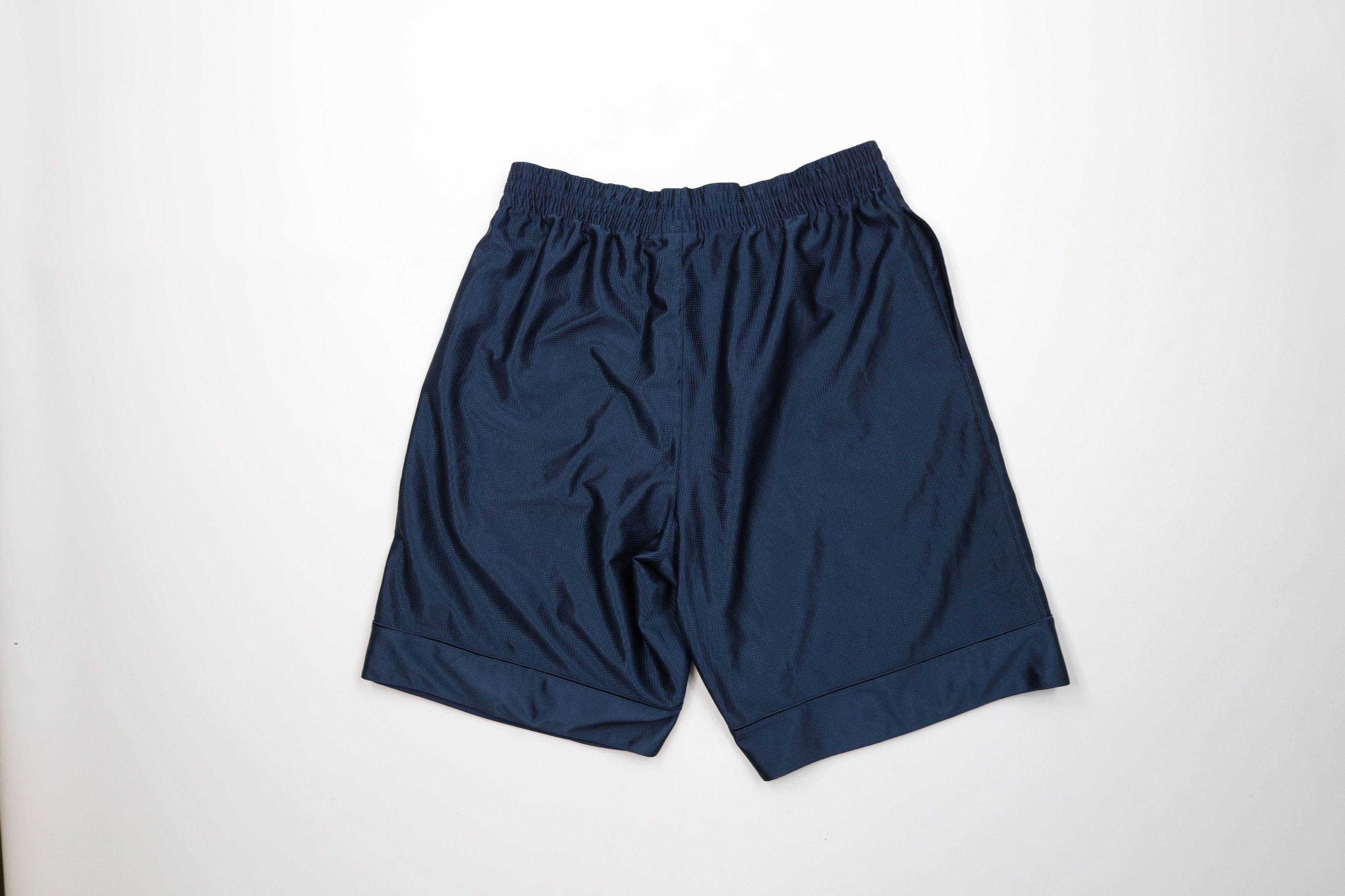Nike × Vintage Vintage 90s Y2K Nike Mini Swoosh Heavyweight Shorts Blue Size US 34 / EU 50 - 9 Thumbnail