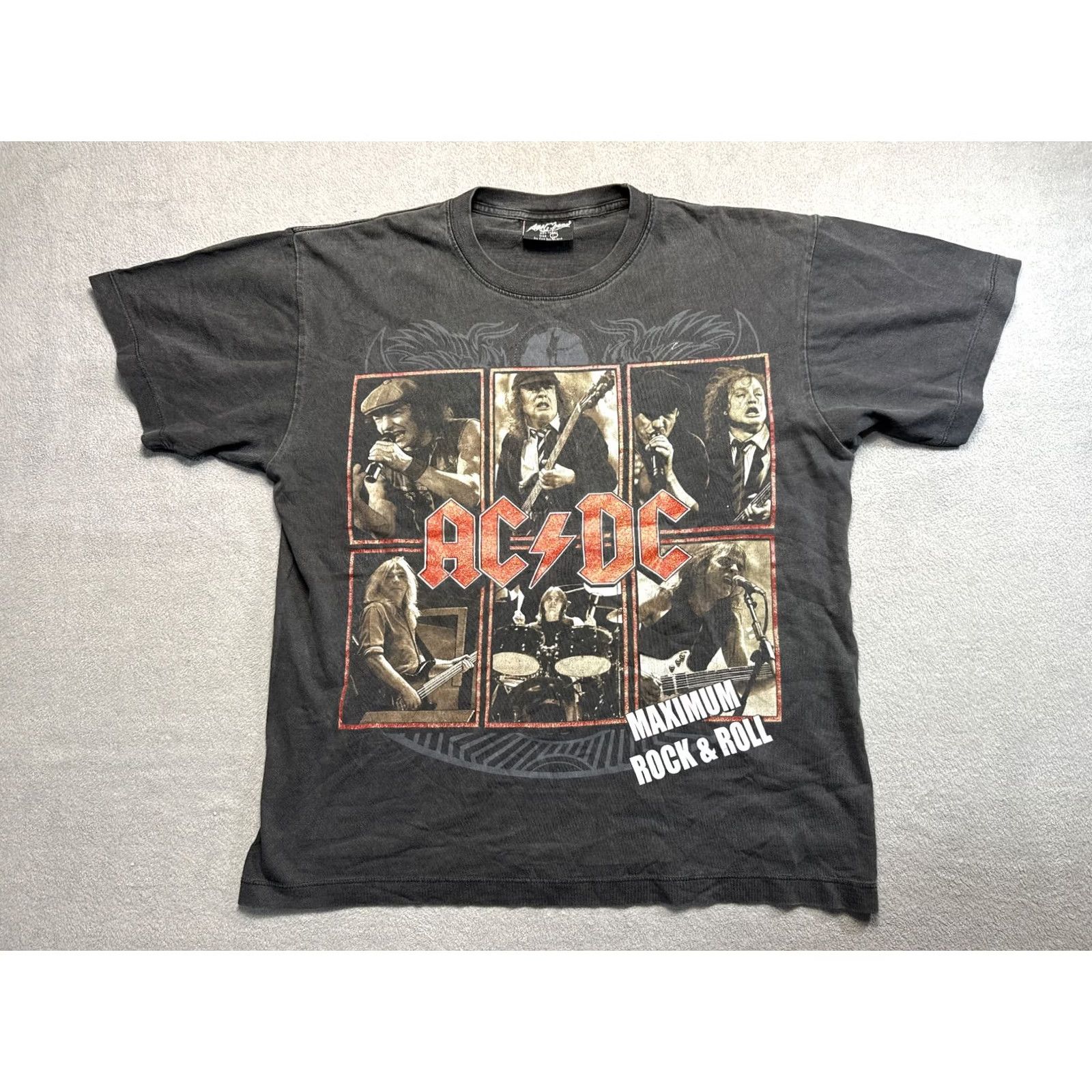 Vintage Rock Chang AC DC max & roll black shirt mens size L Size US L / EU 52-54 / 3 - 2 Thumbnail