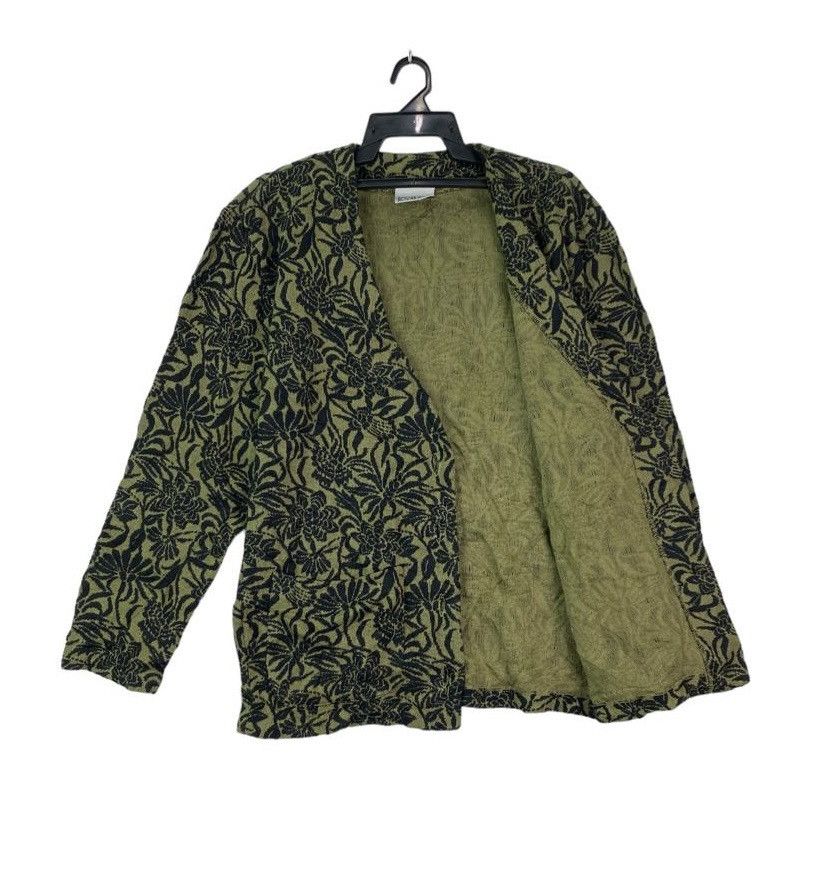 Norma Kamali × Vintage Vtg 90s Norma Kamali floral coat jacket button up Size ONE SIZE - 1 Thumbnail