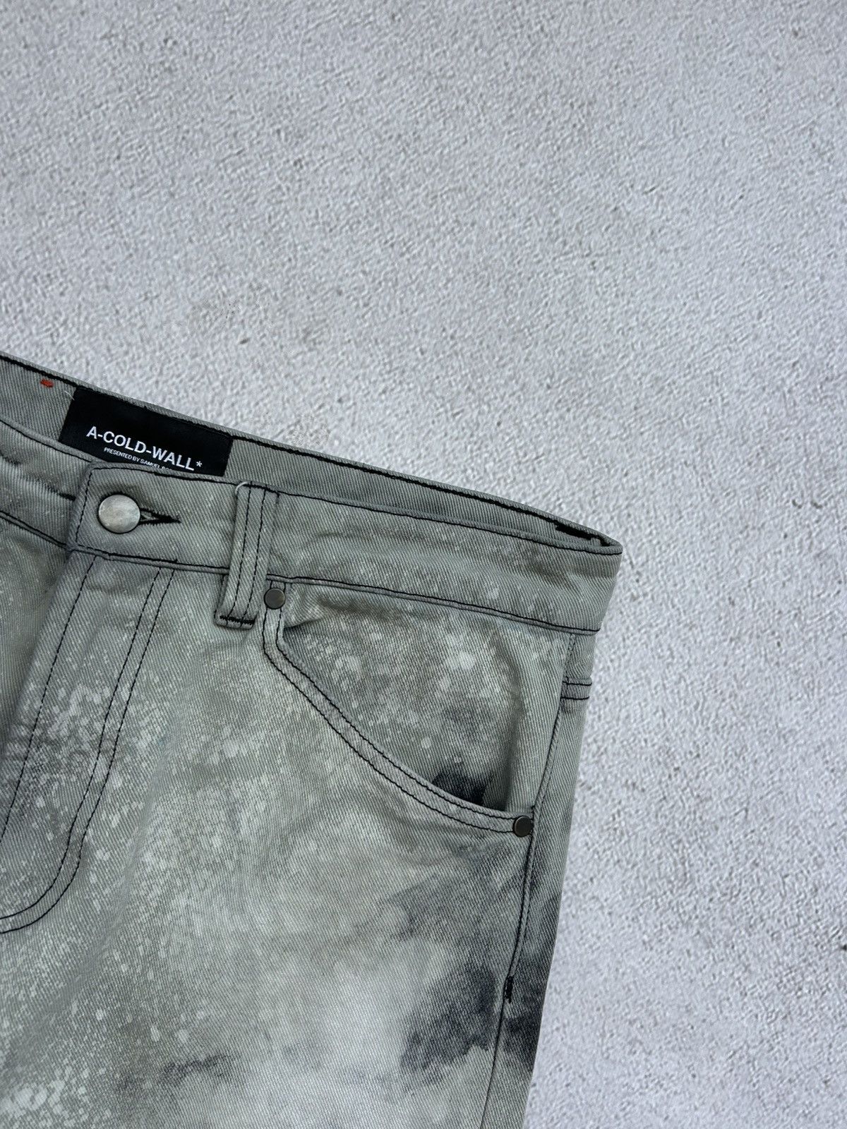 A-COLD-WALL* A-Cold-Wall Man's Tie-die Denim pants size 48 Size US 32 / EU 48 - 3 Thumbnail