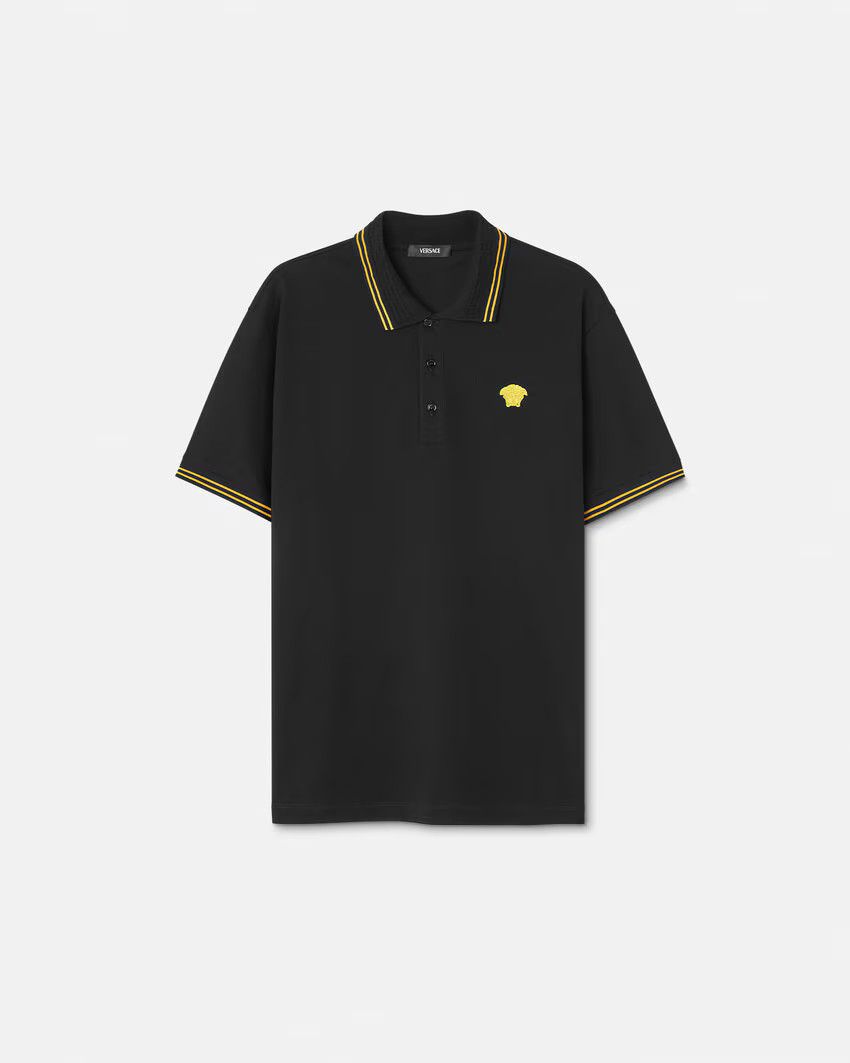 Versace o1s22i1n0125 Medusa Polo Shirt in Black Size US L / EU 52-54 / 3 - 1 Thumbnail