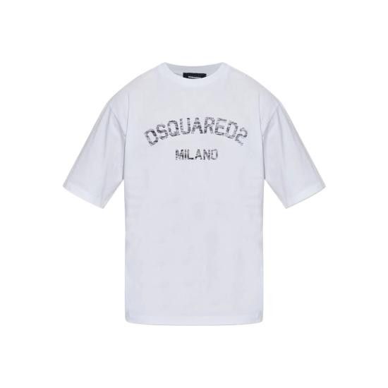 Tシャツ・カットソー DSQUARED2 Men T-shirt White S74GD1476D20020 961 Dsquared2 DSQUARED2 Men T-Shirts D20020 S74GD1476 961 WHITE