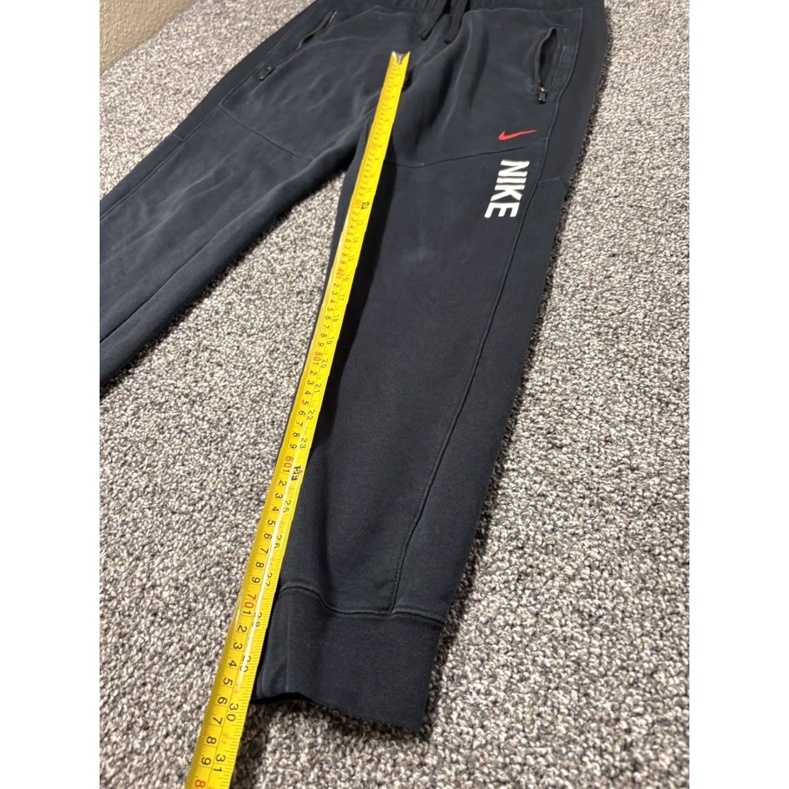 Nike Nike Mens Medium Black Tech Fleece Joggers Sweatpants DV2330 Zip Pockets Size US 31 - 5 Thumbnail