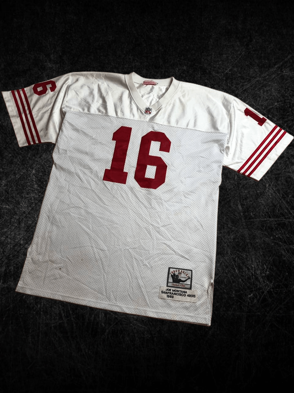 NFL 49ers Joe Montana Mitchell and Ness White Legacy Jersey Size US XXL / EU 58 / 5 - 1 Thumbnail