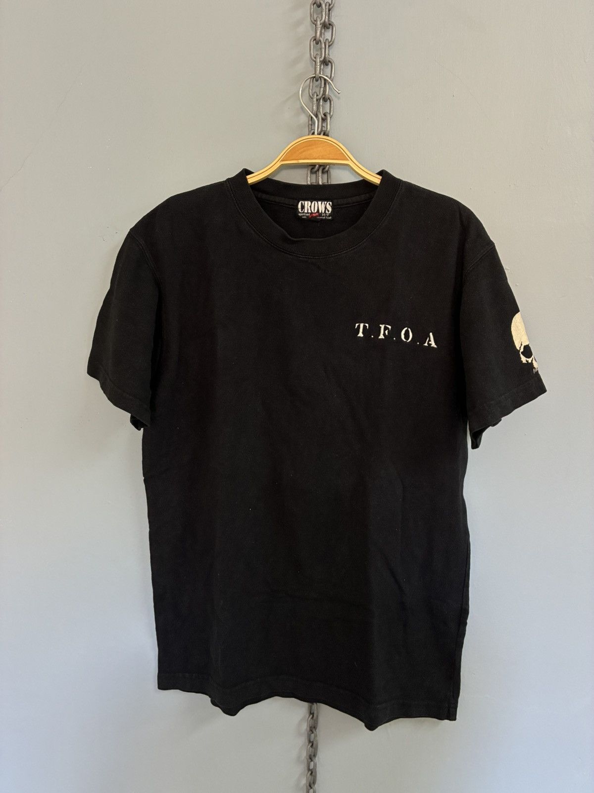 Japanese Brand Crows T.F.O.A skull head t shirt Size US M / EU 48-50 / 2 - 2 Thumbnail