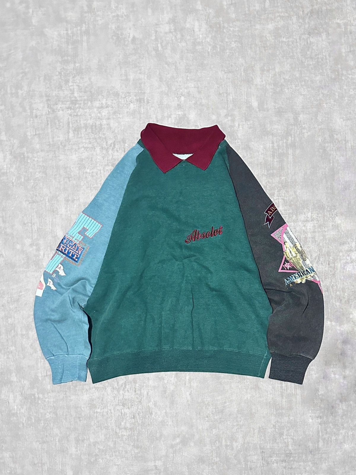 Japanese Brand × Vintage Vintage Faded Absolut Polo Sweatshirt Archive Made in Italy Size US XL / EU 56 / 4 - 1 Thumbnail
